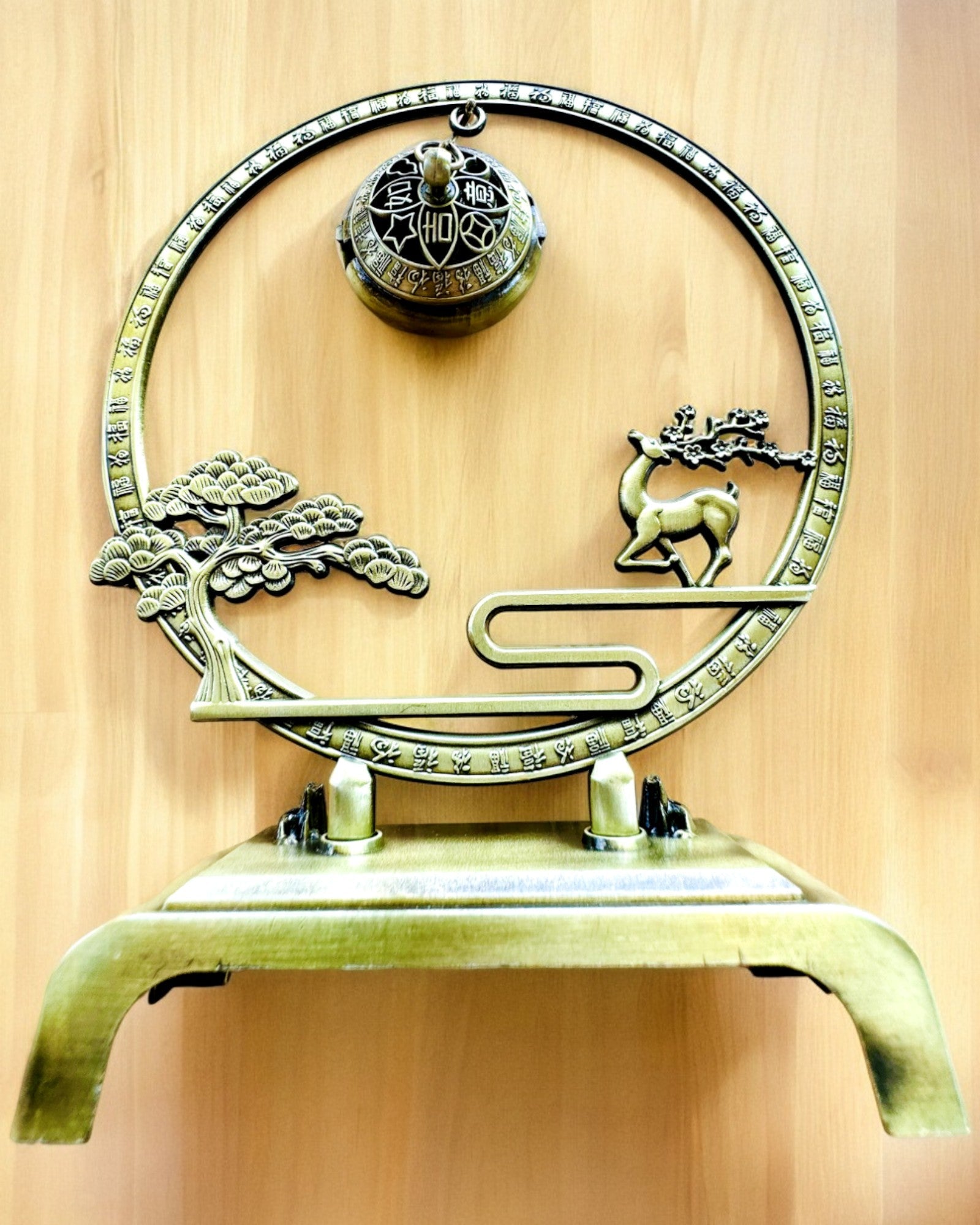 Elegant Metalholder til Røgelse "Stor Ro" - mulighed for personlig gravering