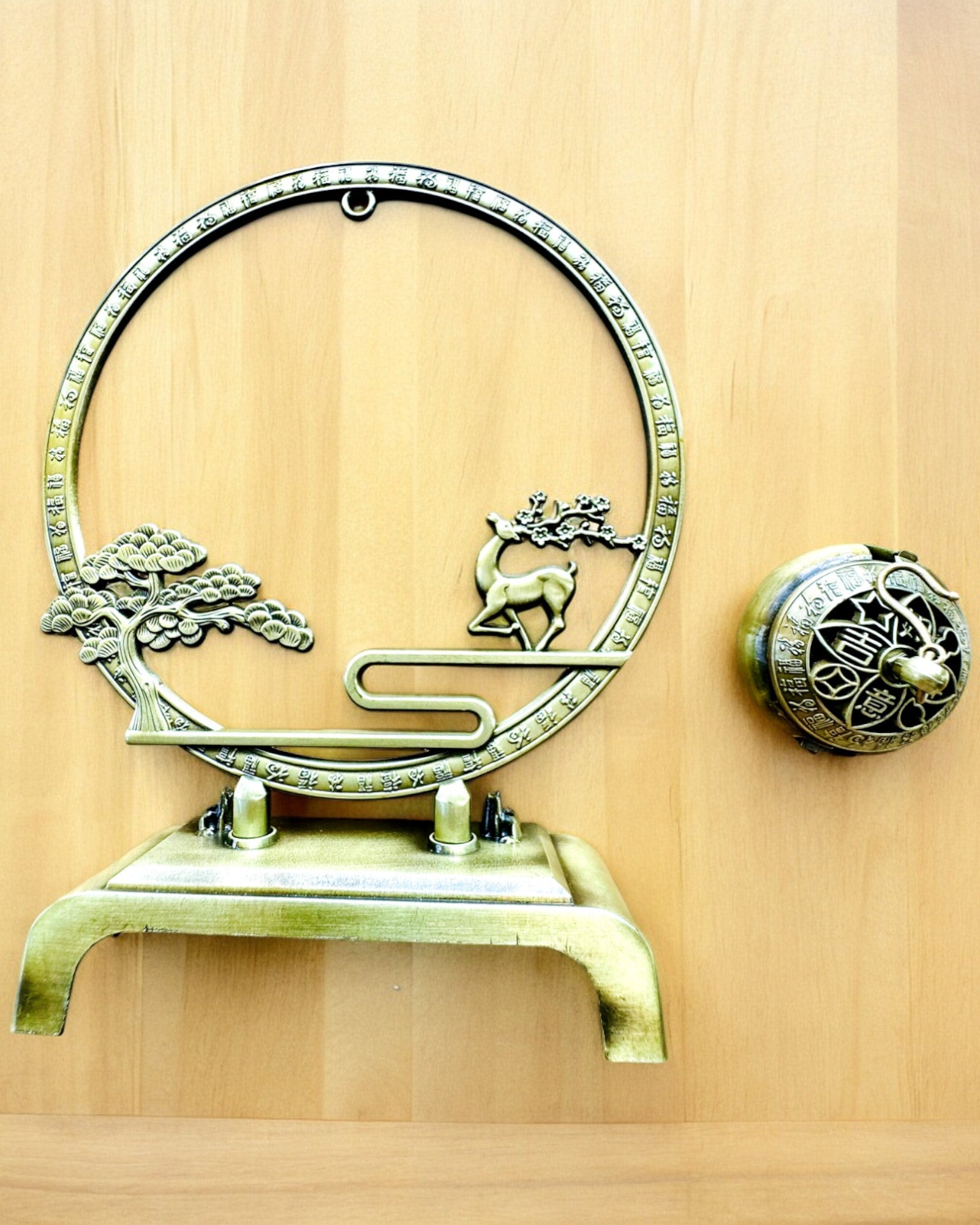 Elegant Metalholder til Røgelse "Stor Ro" - mulighed for personlig gravering