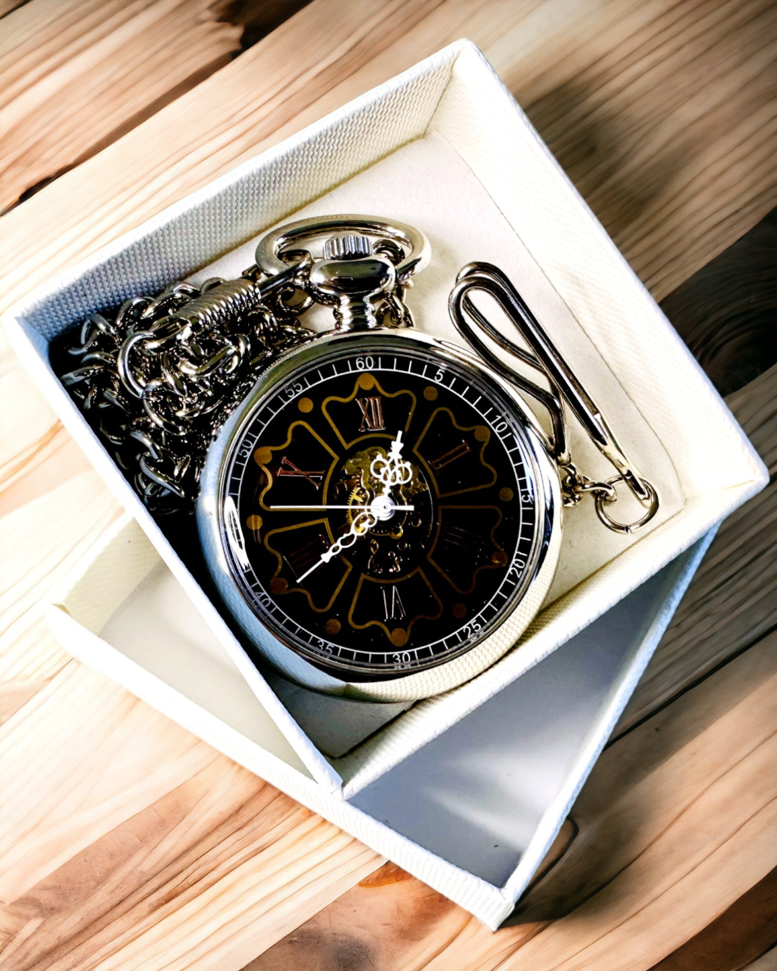 Vintage lommeur med mulighed for gravering