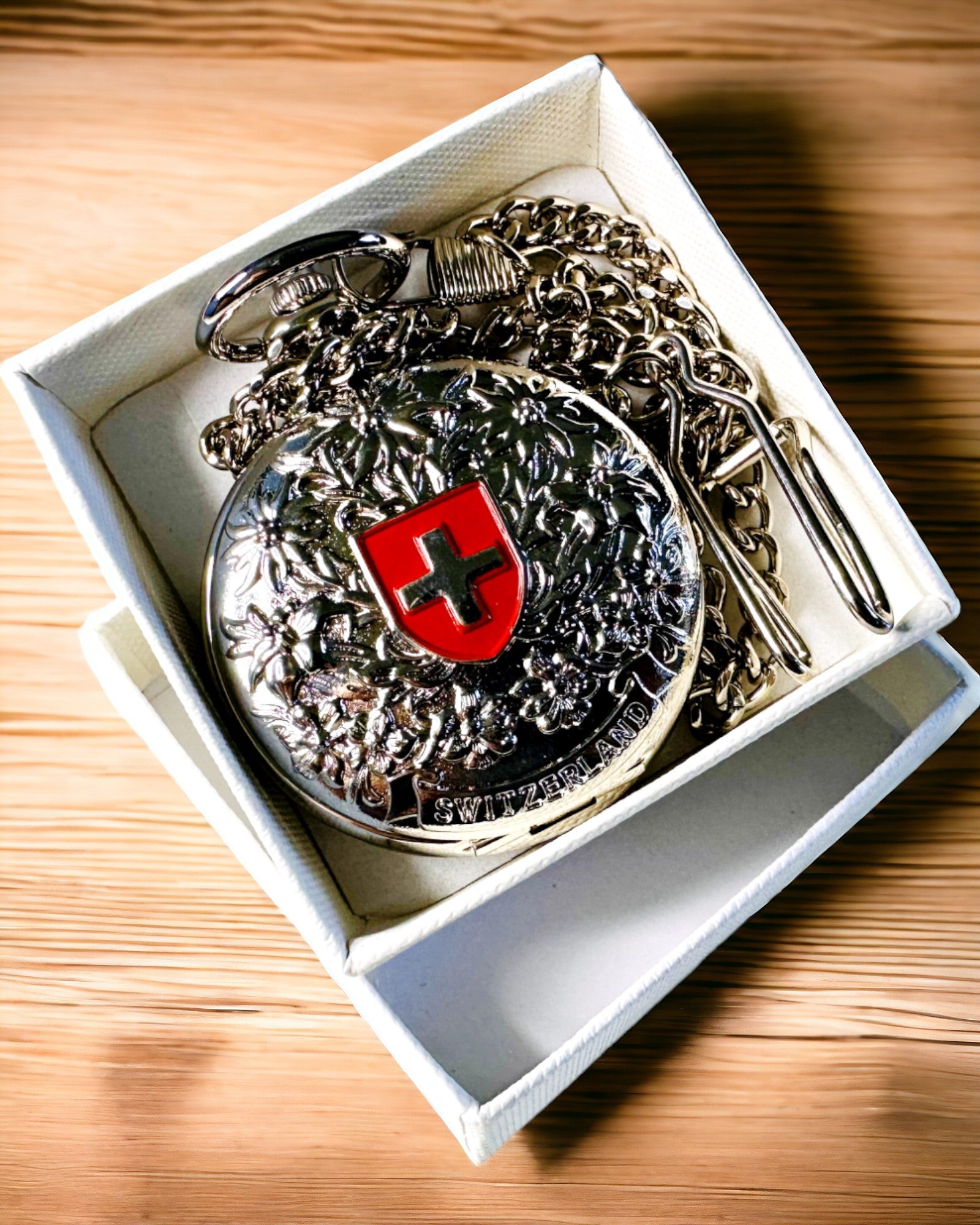 Lommeur "Heritage Helvetia" med Mulighed for Gravering