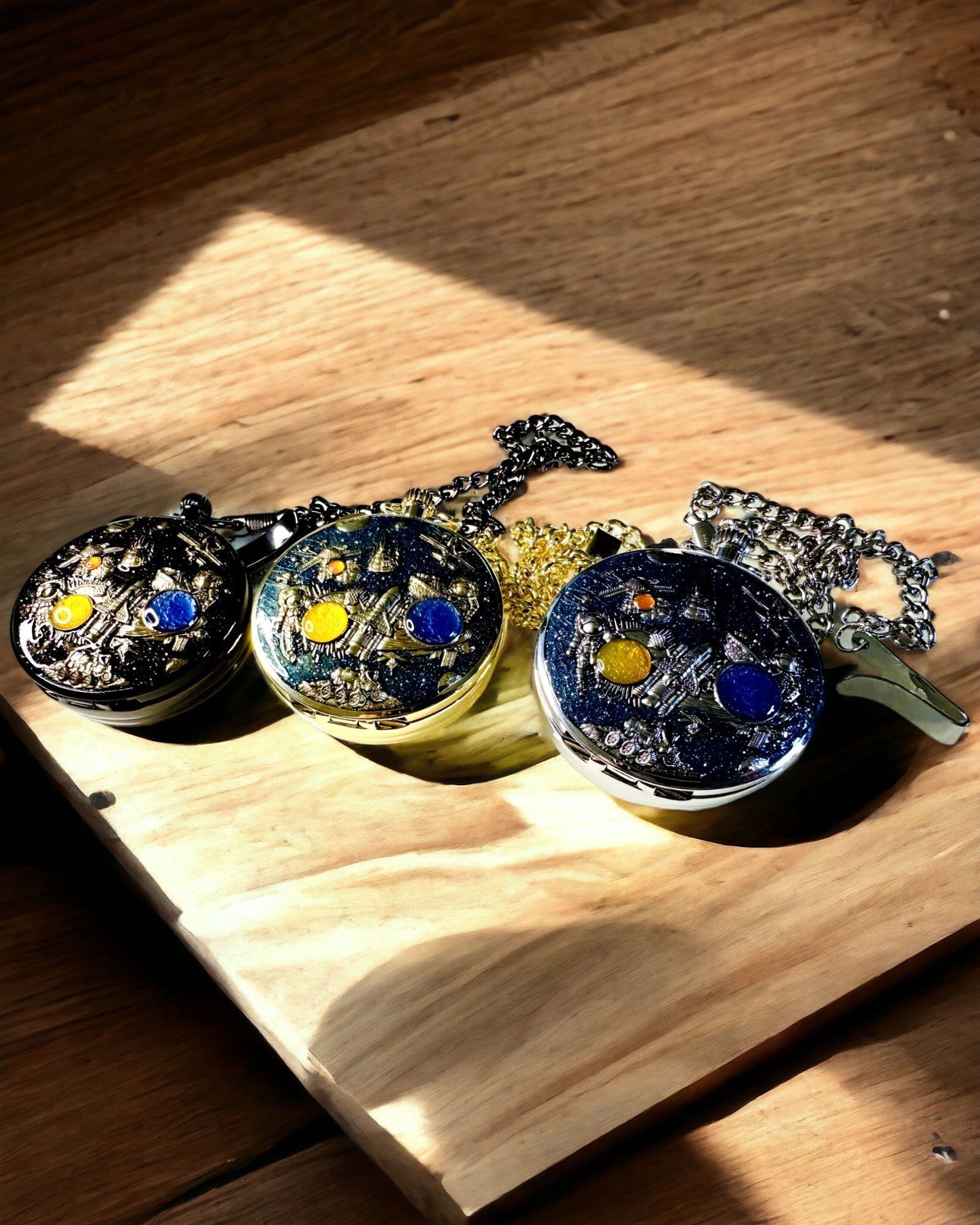 Lommeur "Astrum Temporis" - Sølvramme. Mulighed for personlig gravering