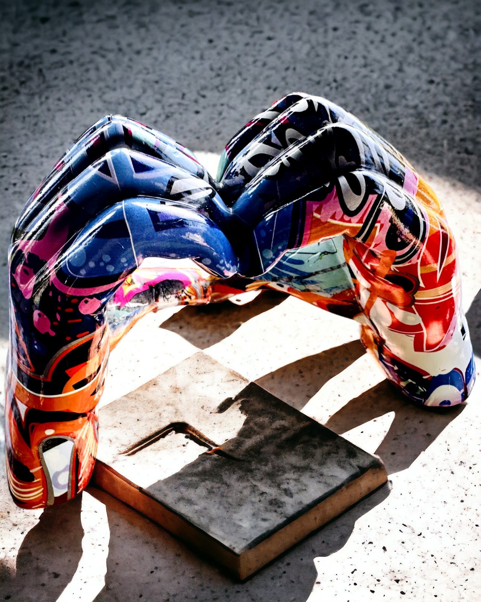 Dekorativ figur Farverigt Dekorativt Håndtag ArtBrace - mulighed for personlig gravering, som gave