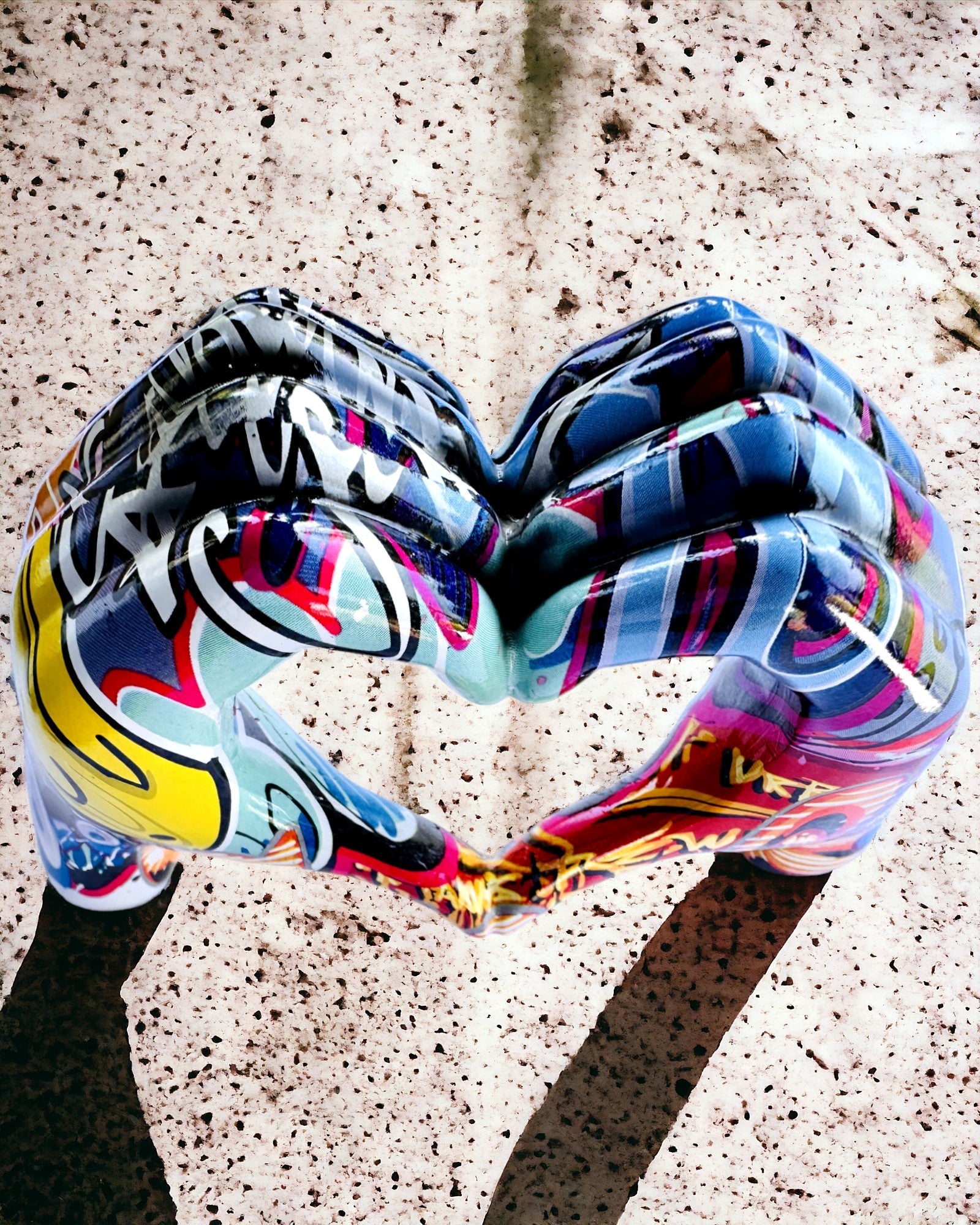 Dekorativ figur Farverigt Dekorativt Håndtag ArtBrace - mulighed for personlig gravering, som gave