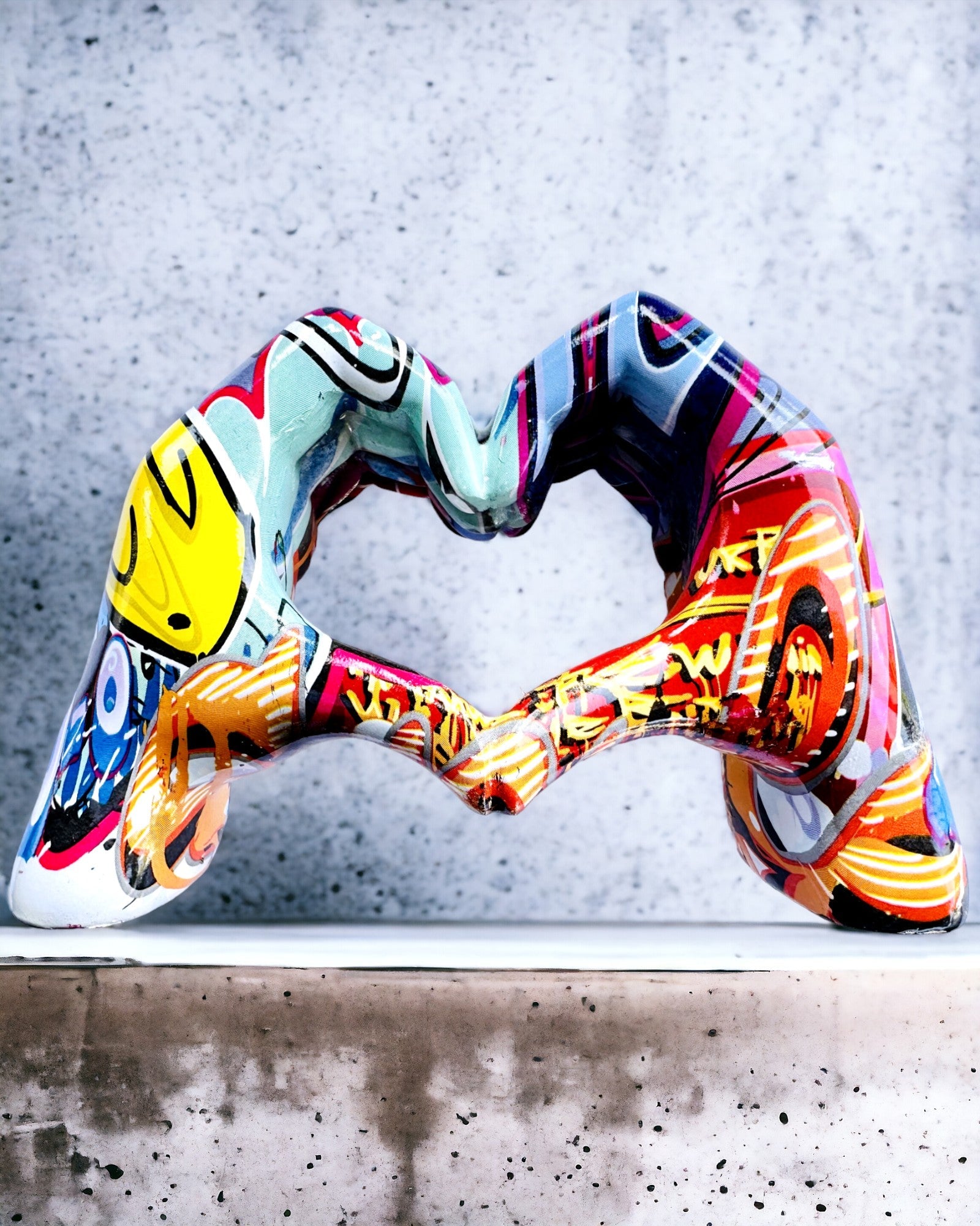 Dekorativ figur Farverigt Dekorativt Håndtag ArtBrace - mulighed for personlig gravering, som gave