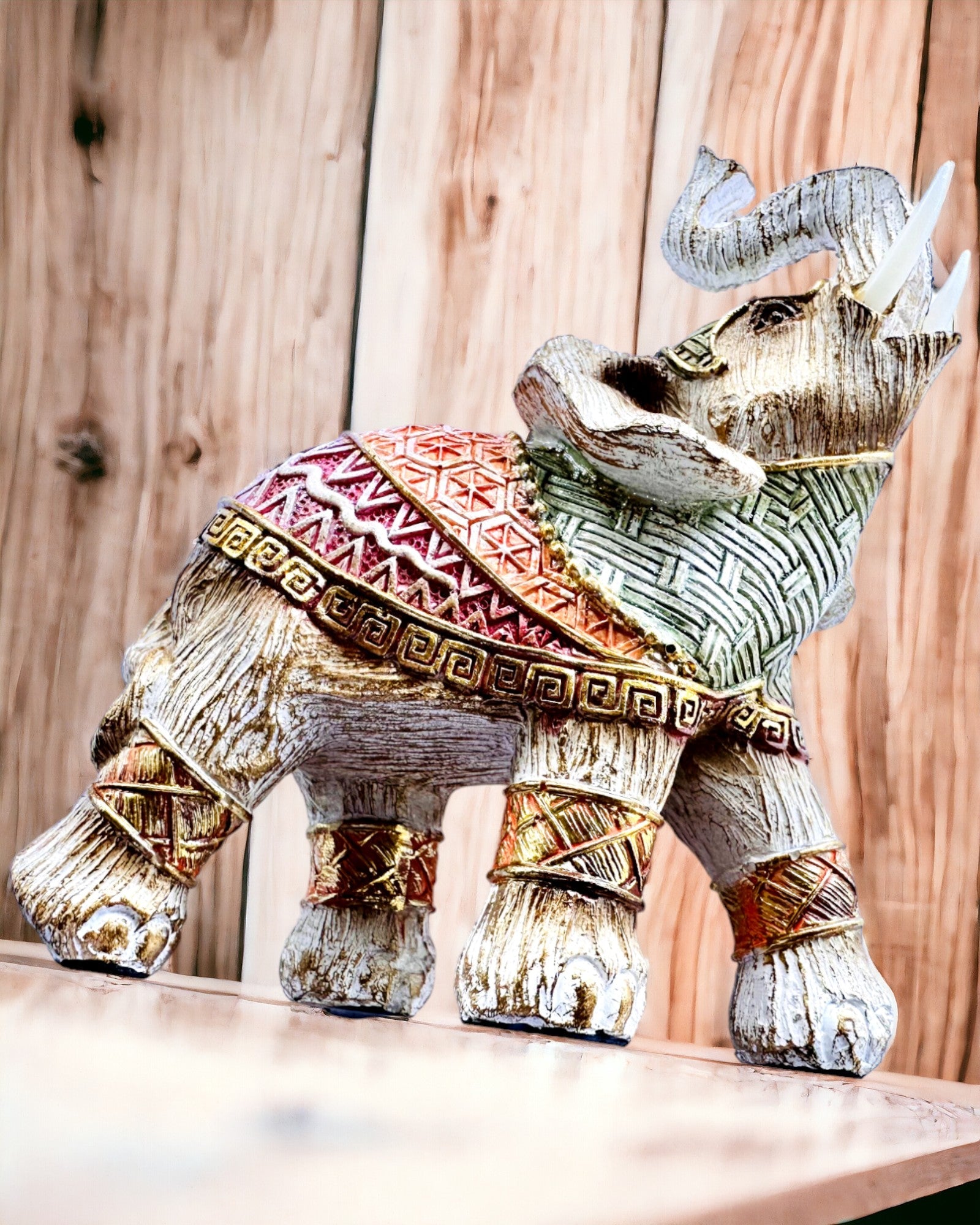 Słoniowa Stróżka – Dekorativ Elefant i Harpiks med Mulighed for Gravering