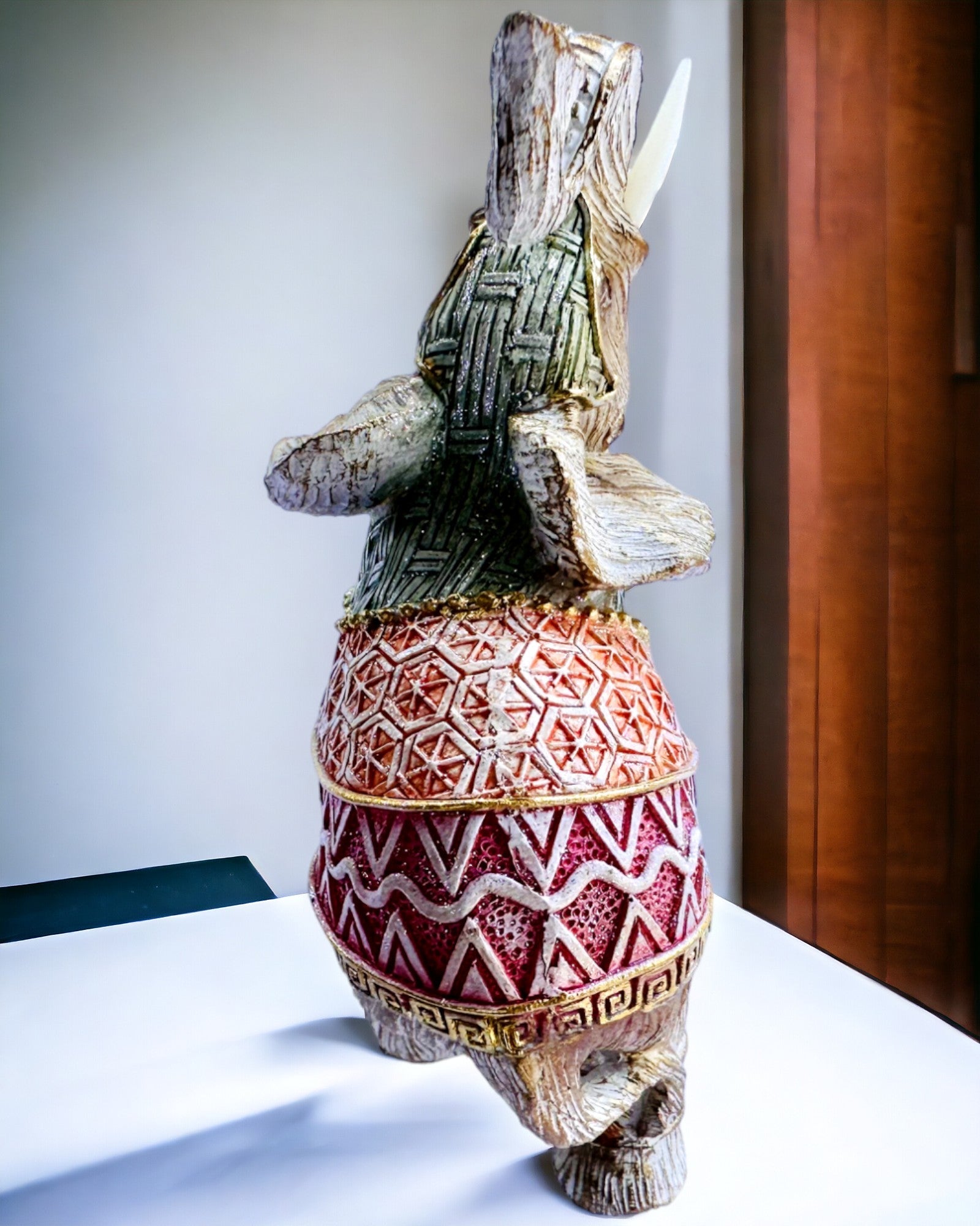 Słoniowa Stróżka – Dekorativ Elefant i Harpiks med Mulighed for Gravering