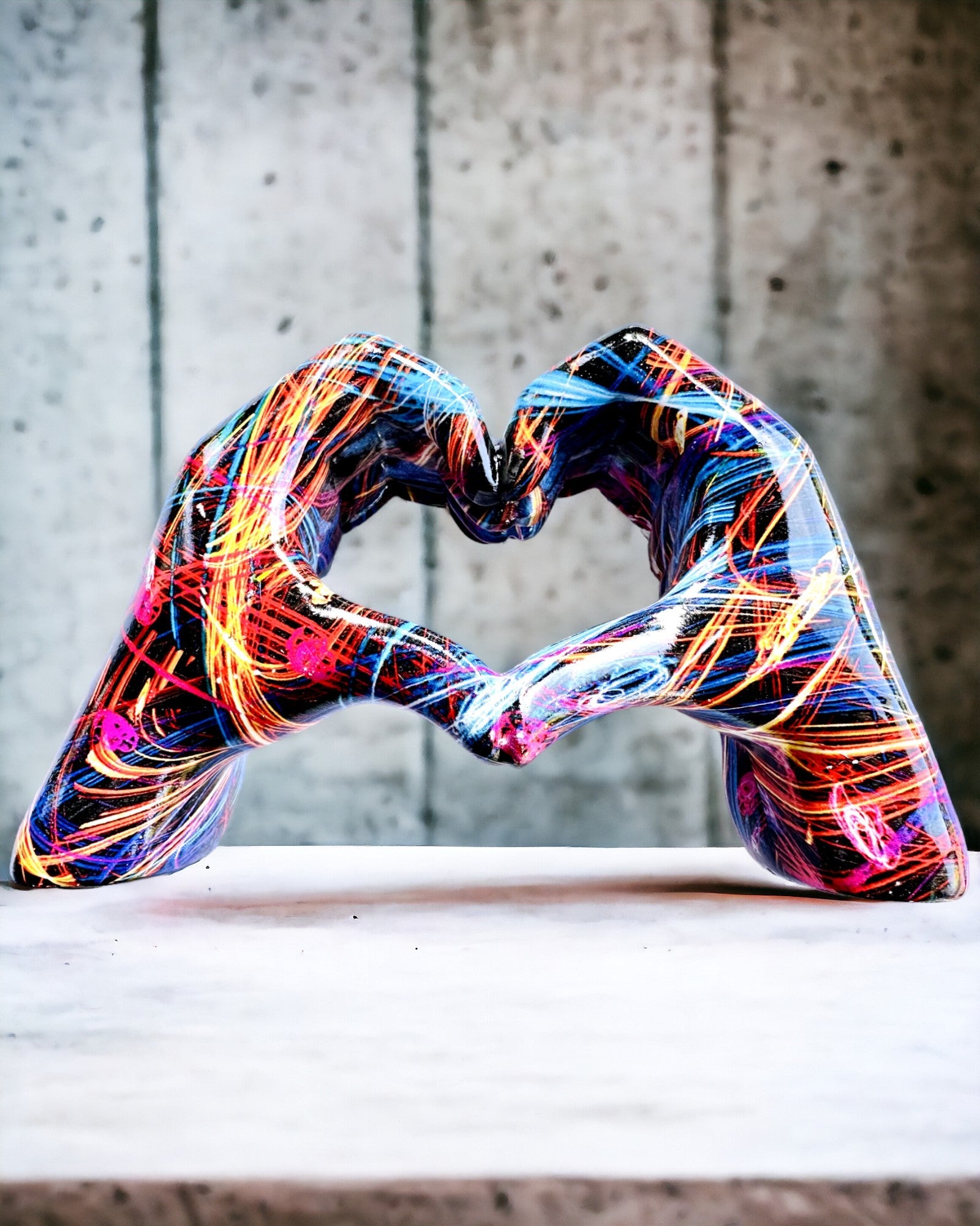 Kalejdoskop Hjerte – Håndlavet Harpynt med Mulighed for Gravering