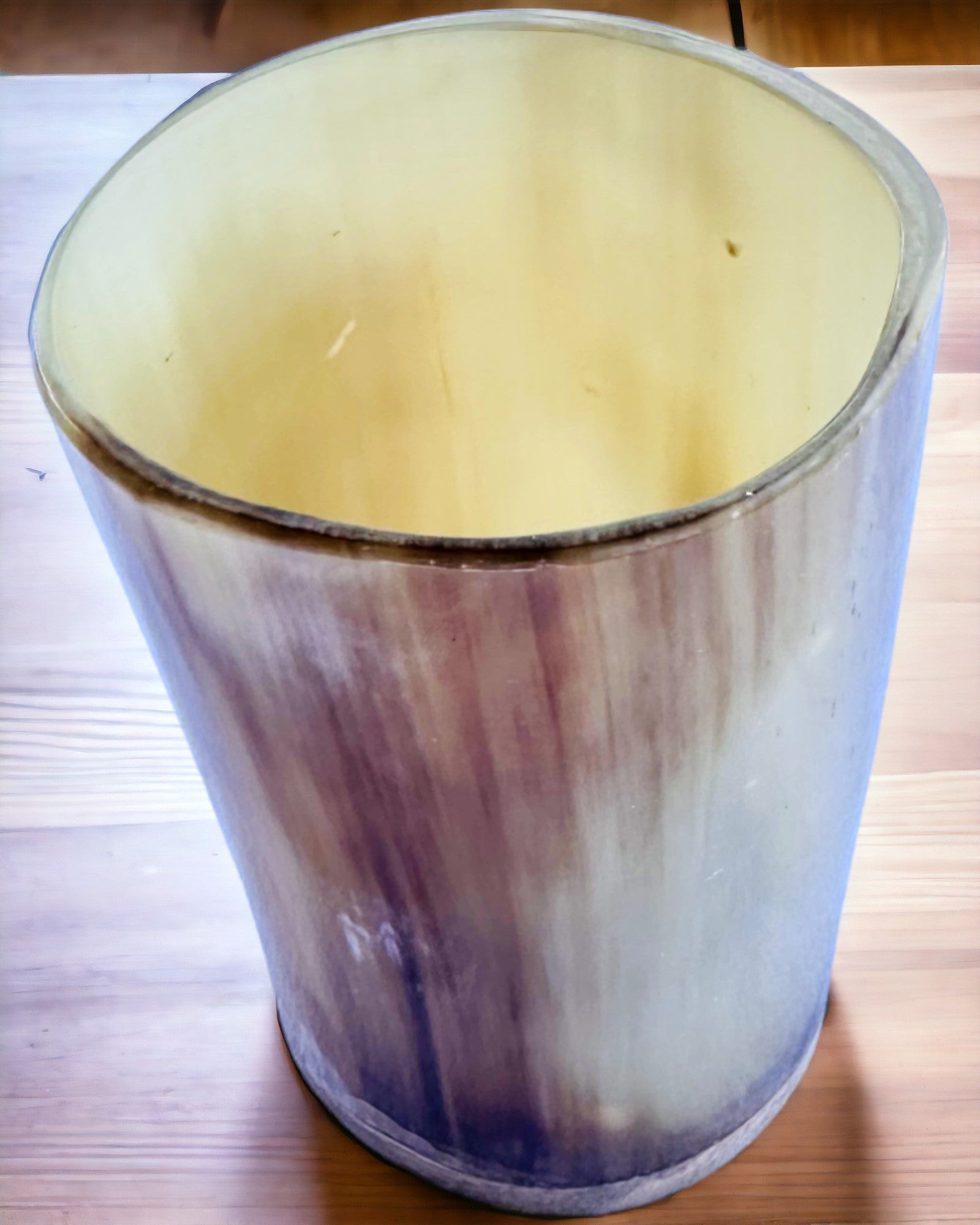 Håndlavet Lille Krus med Mulighed for Gravering, indisk Glas Krus, mulighed for personalisering som gave, gravering. Lys farve