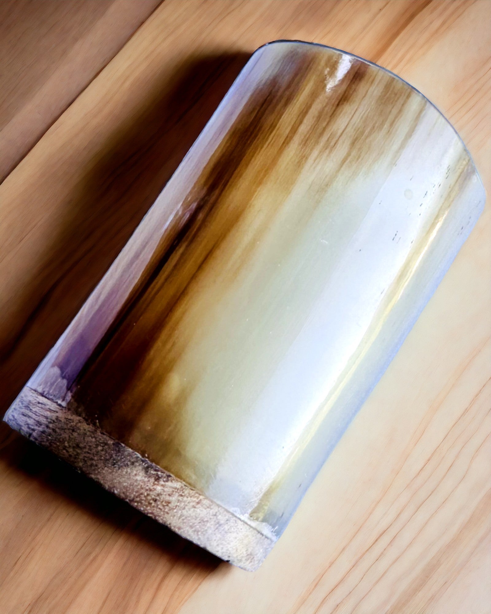 Håndlavet Lille Krus med Mulighed for Gravering, indisk Glas Krus, mulighed for personalisering som gave, gravering. Lys farve