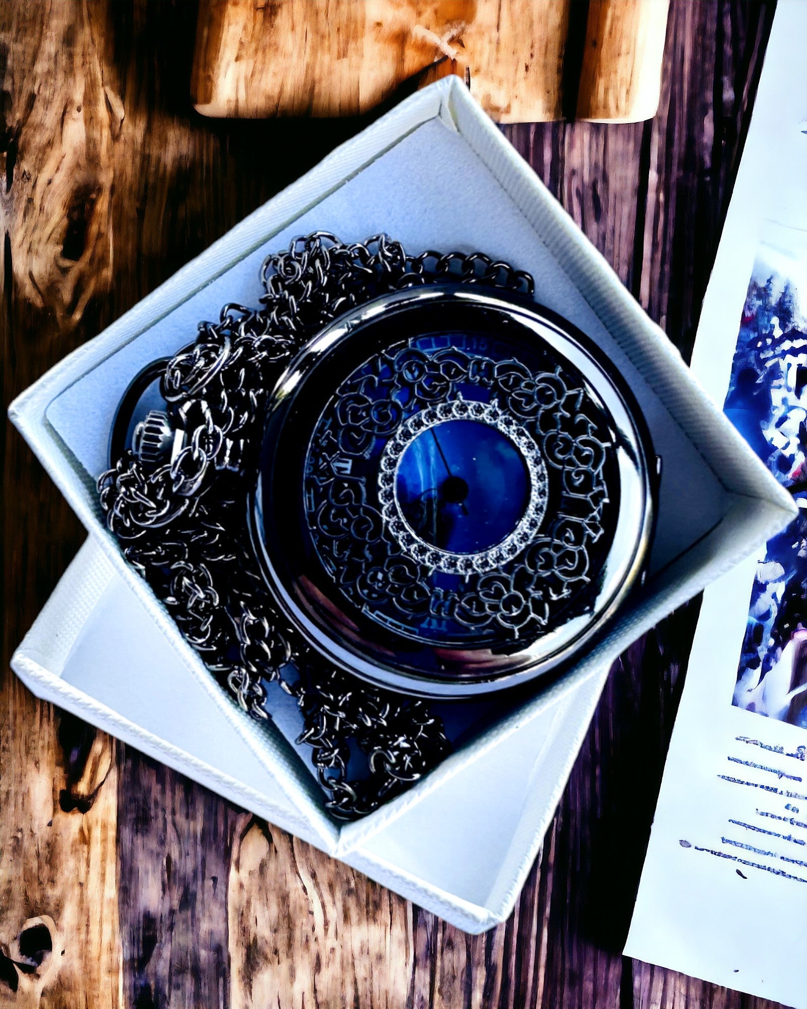 Lommeur "Eternum", personliggørelse som gave med gravering