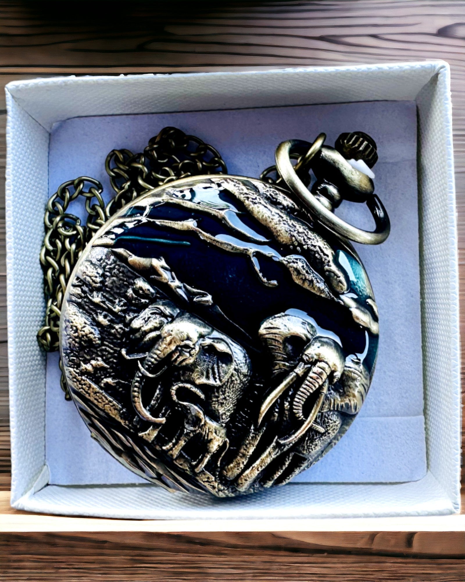 Lommeur "Vintage Explorer" med Mulighed for Gravering