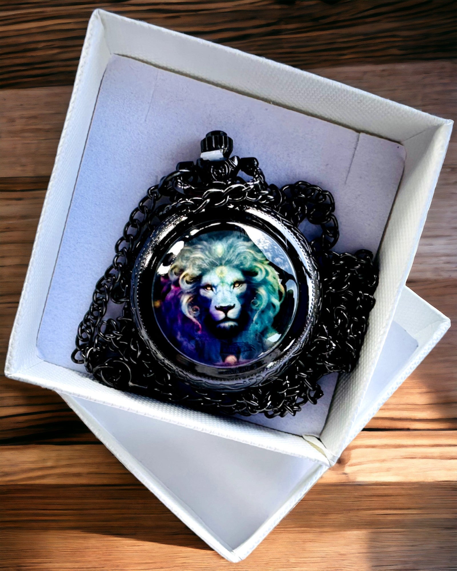 Lommeur "Majesty Lion" med Mulighed for Gravering