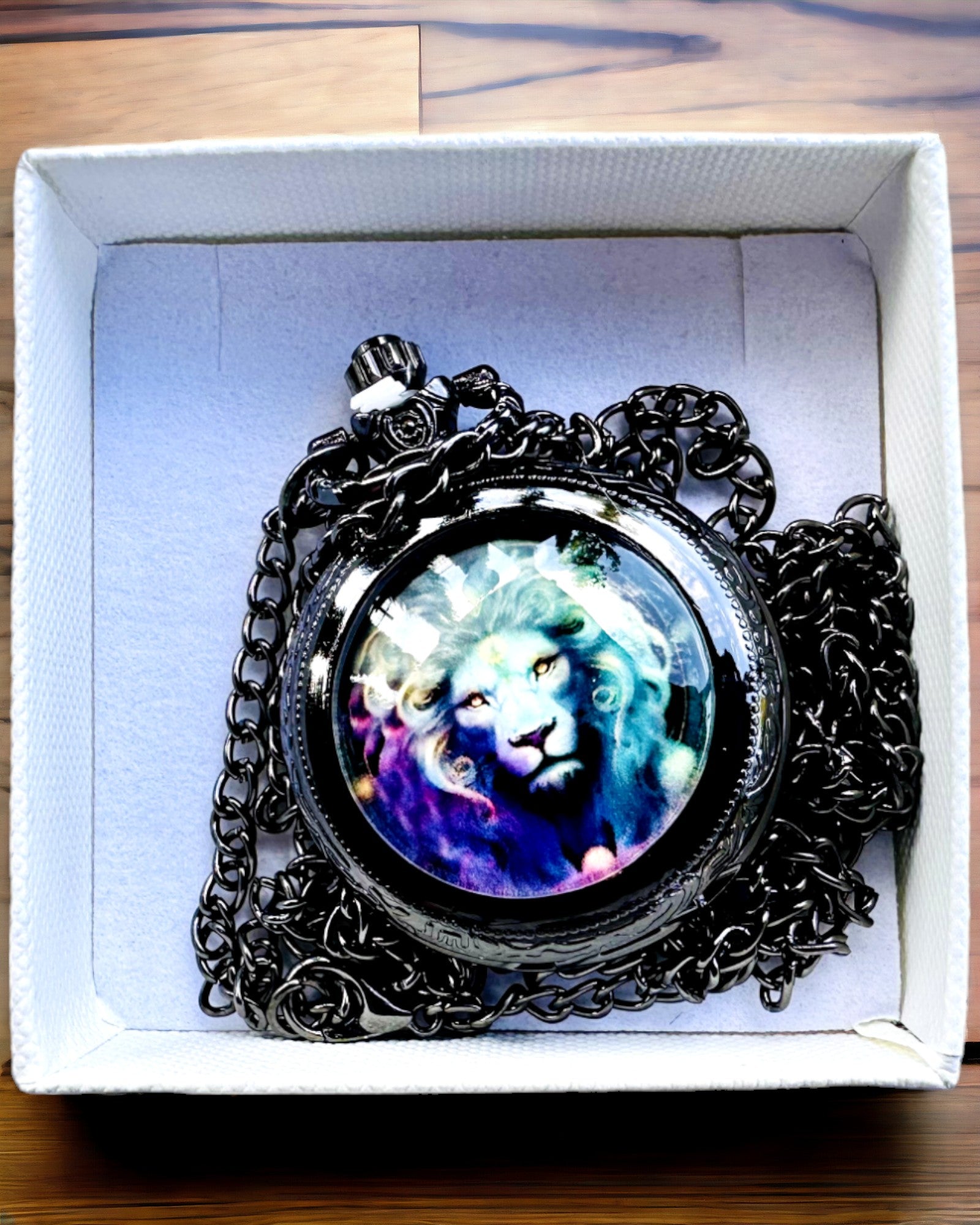 Lommeur "Majesty Lion" med Mulighed for Gravering