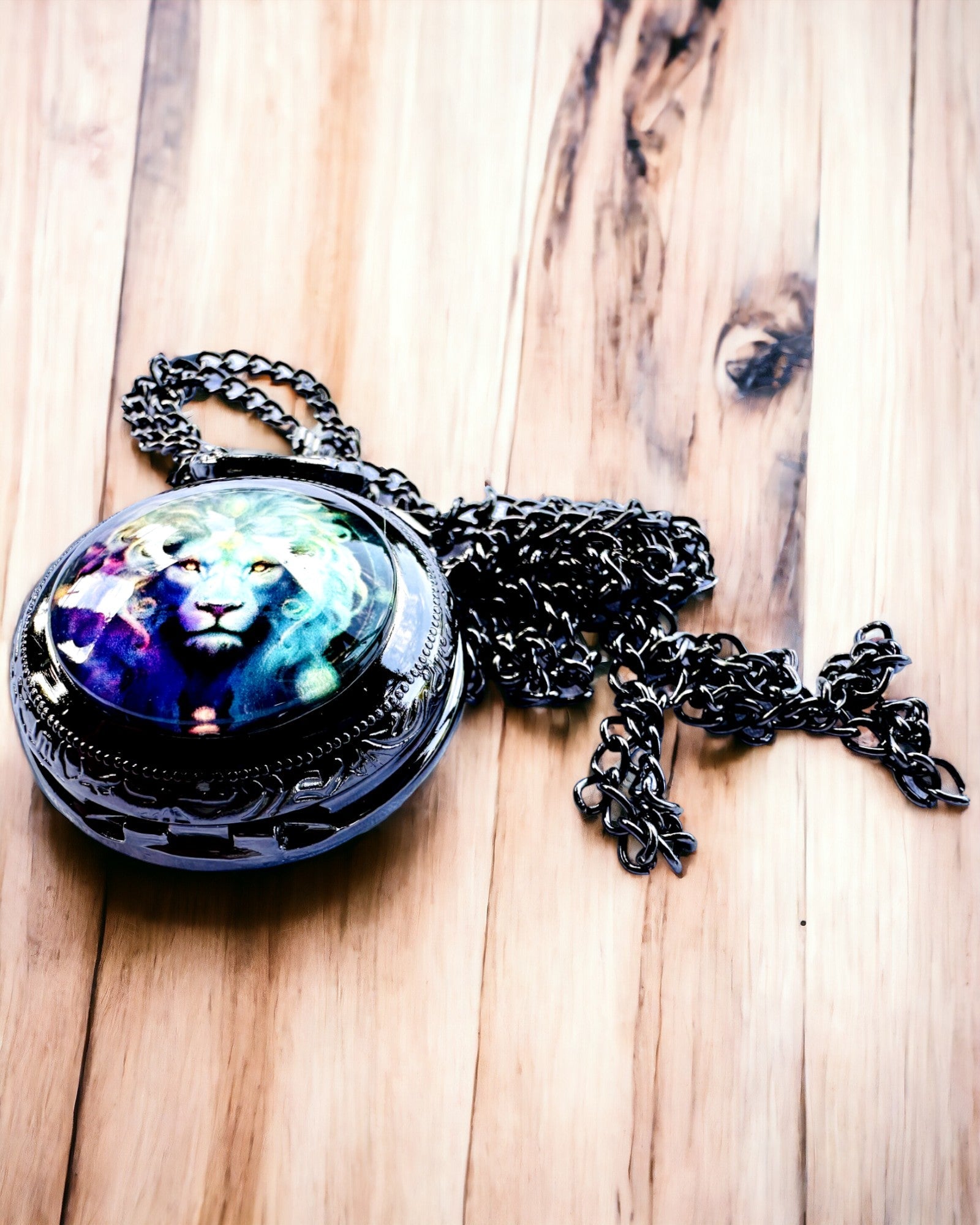 Lommeur "Majesty Lion" med Mulighed for Gravering