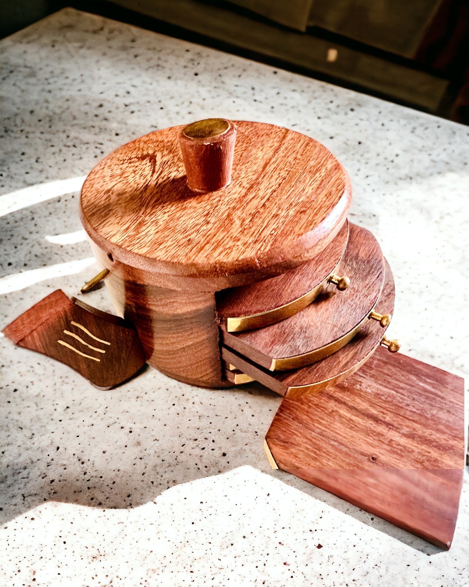 Retro Træ "Teæske" med Mulighed for Gravering