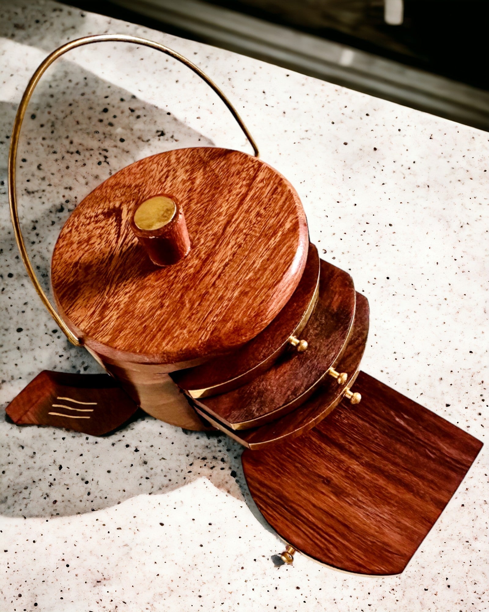 Retro Træ "Teæske" med Mulighed for Gravering