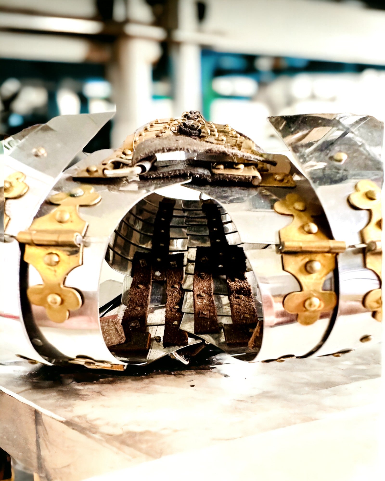 Bykrigerens Rustning - Håndlavet, Mulighed for Gravering, Højde Cirka 40 cm