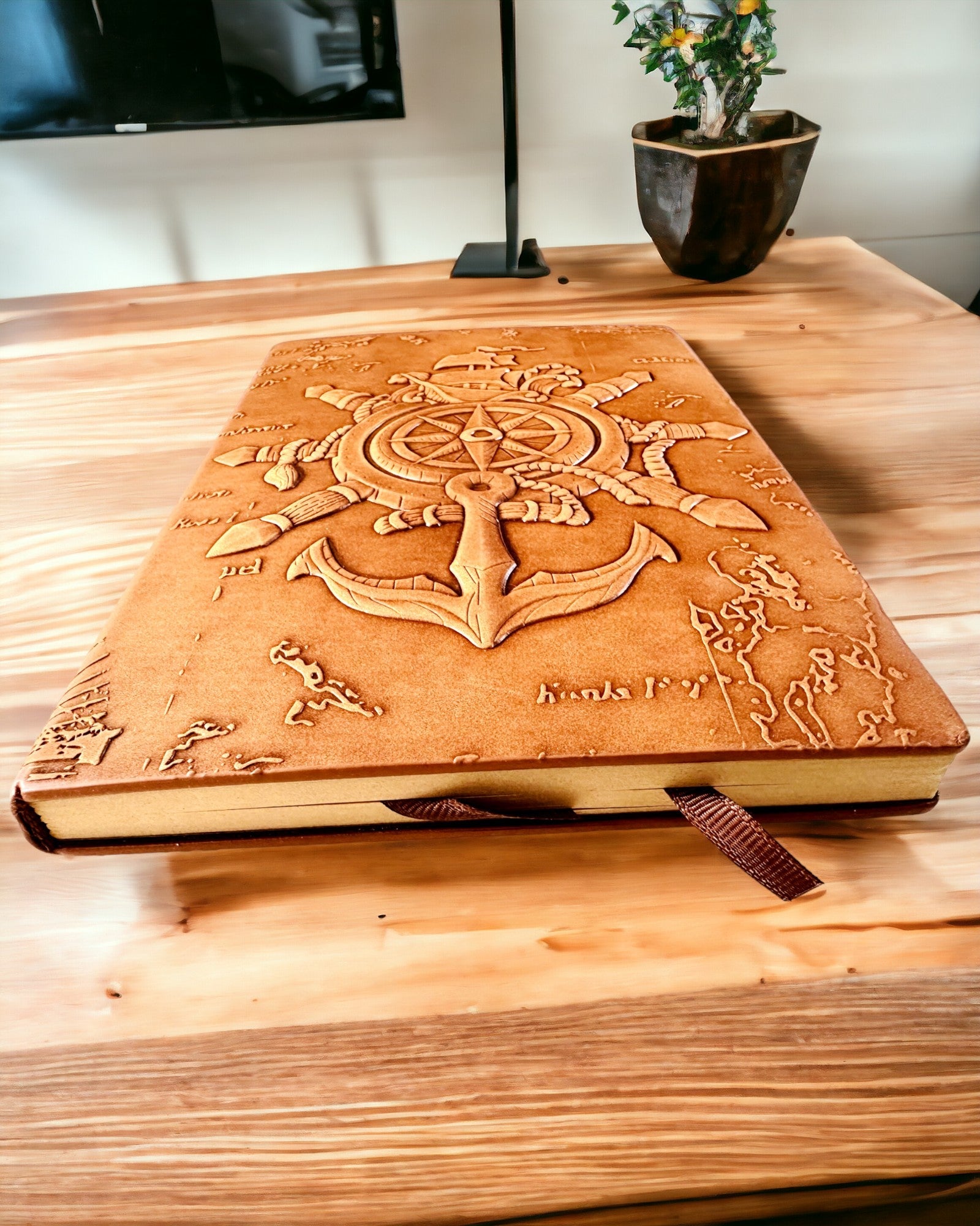 Notebooks med nautisk tema "Nautica" med mulighed for personlig gravering, som gave