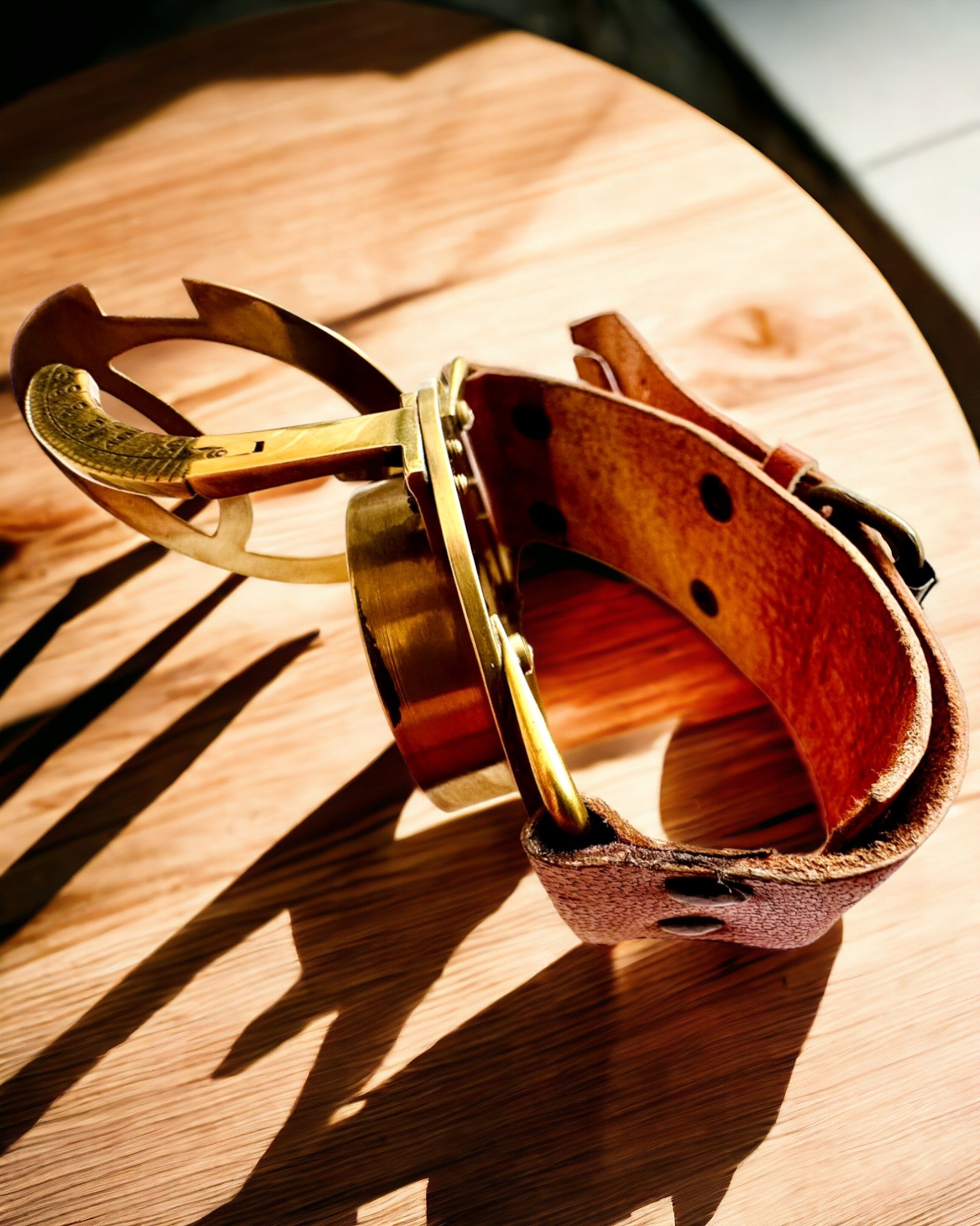 Solur "Antik Kompas", armbåndsur med kompas, mulighed for personlig gravering