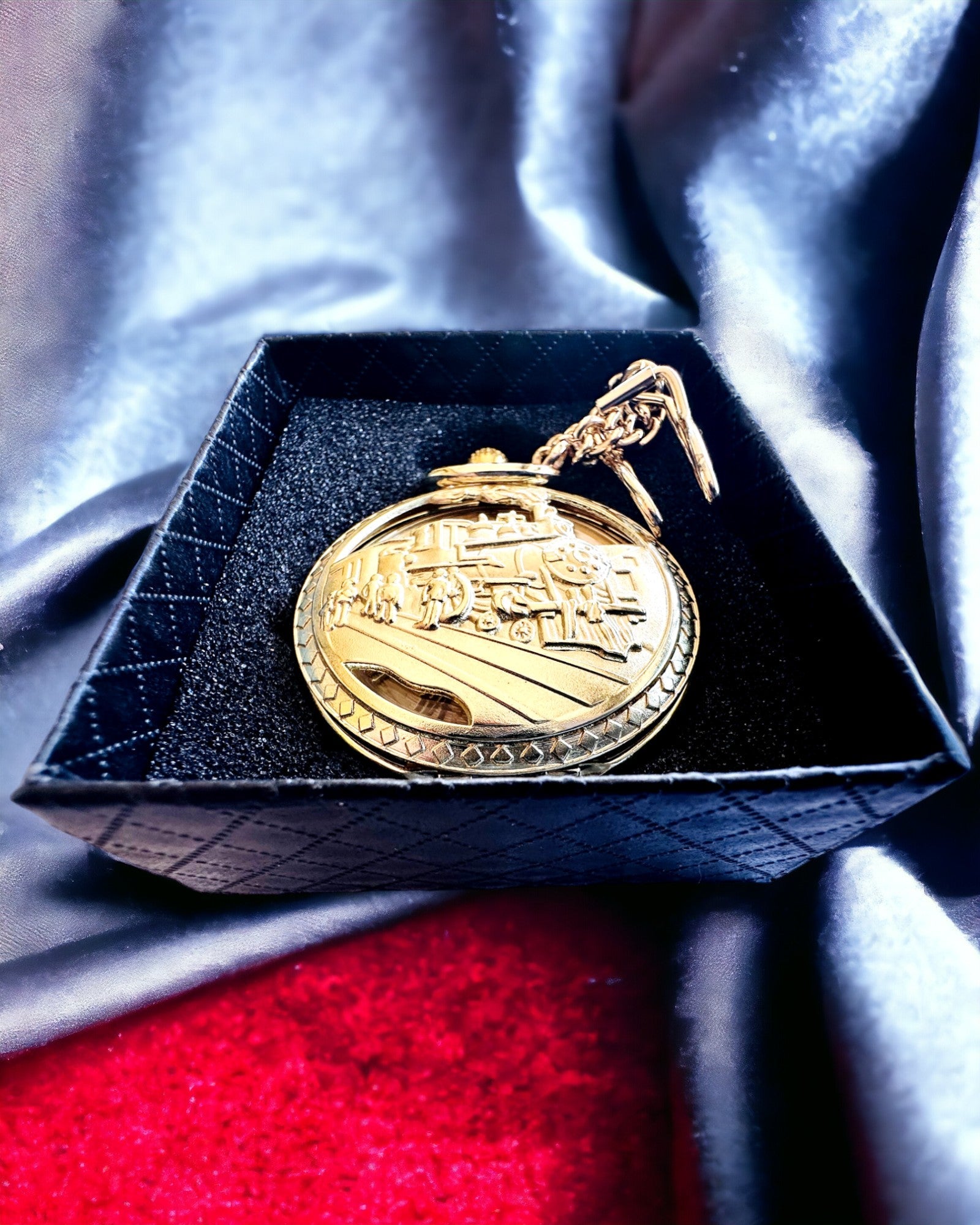 Lommeur "Imperial Tog", mulighed for personlig gravering, farve guld