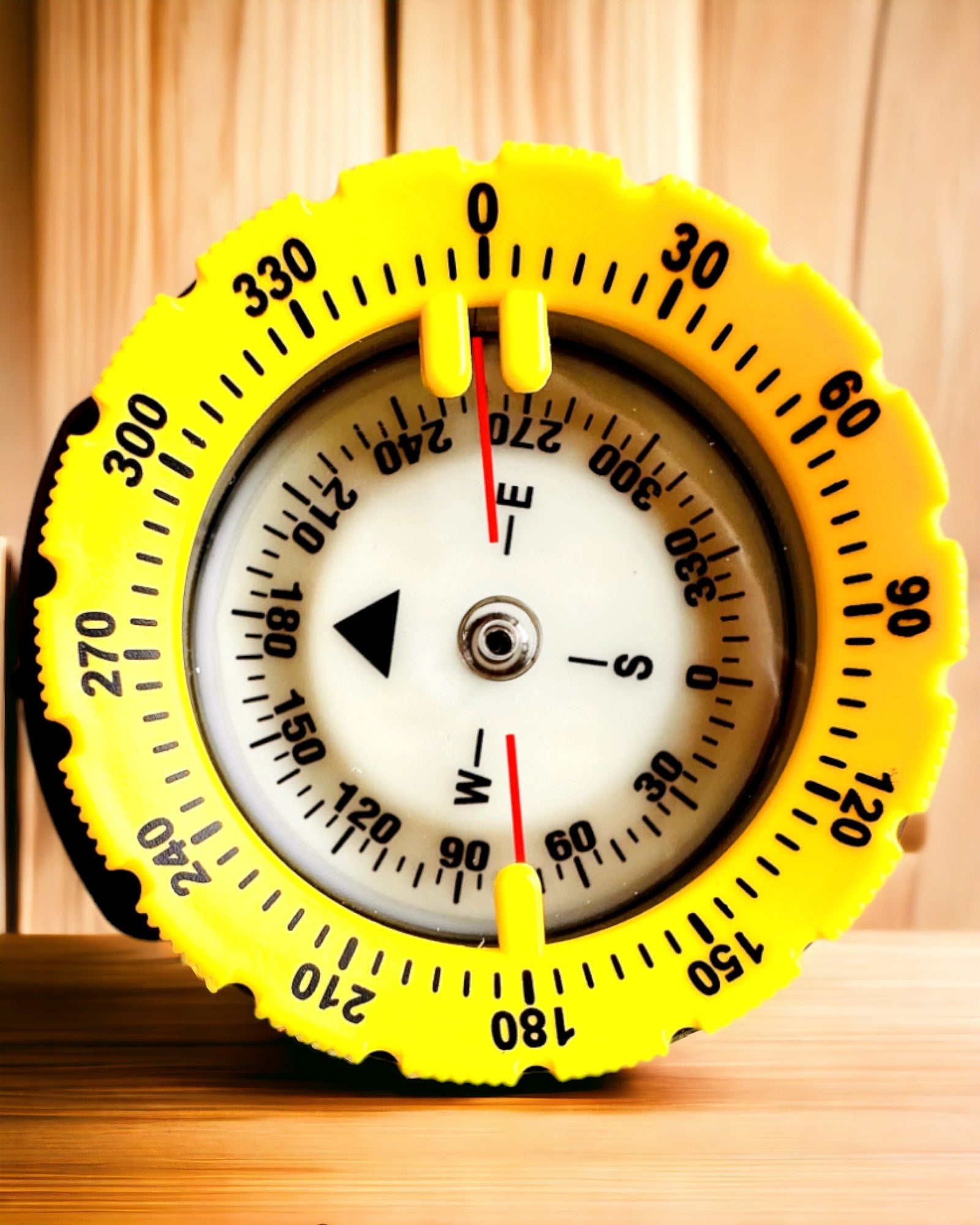 Dykkerkompas AquaGuide - vandtæt kompas med luminescensfunktion og fleksibelt rem, mulighed for personalisering