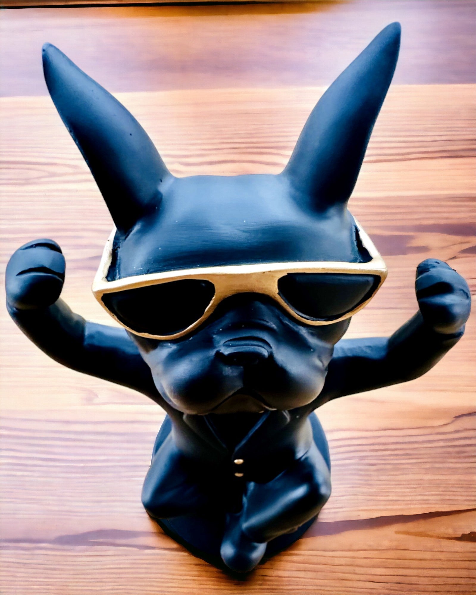 Figur Bulldog Elegance - Eksklusiv glas-holder, mulighed for personlig gravering