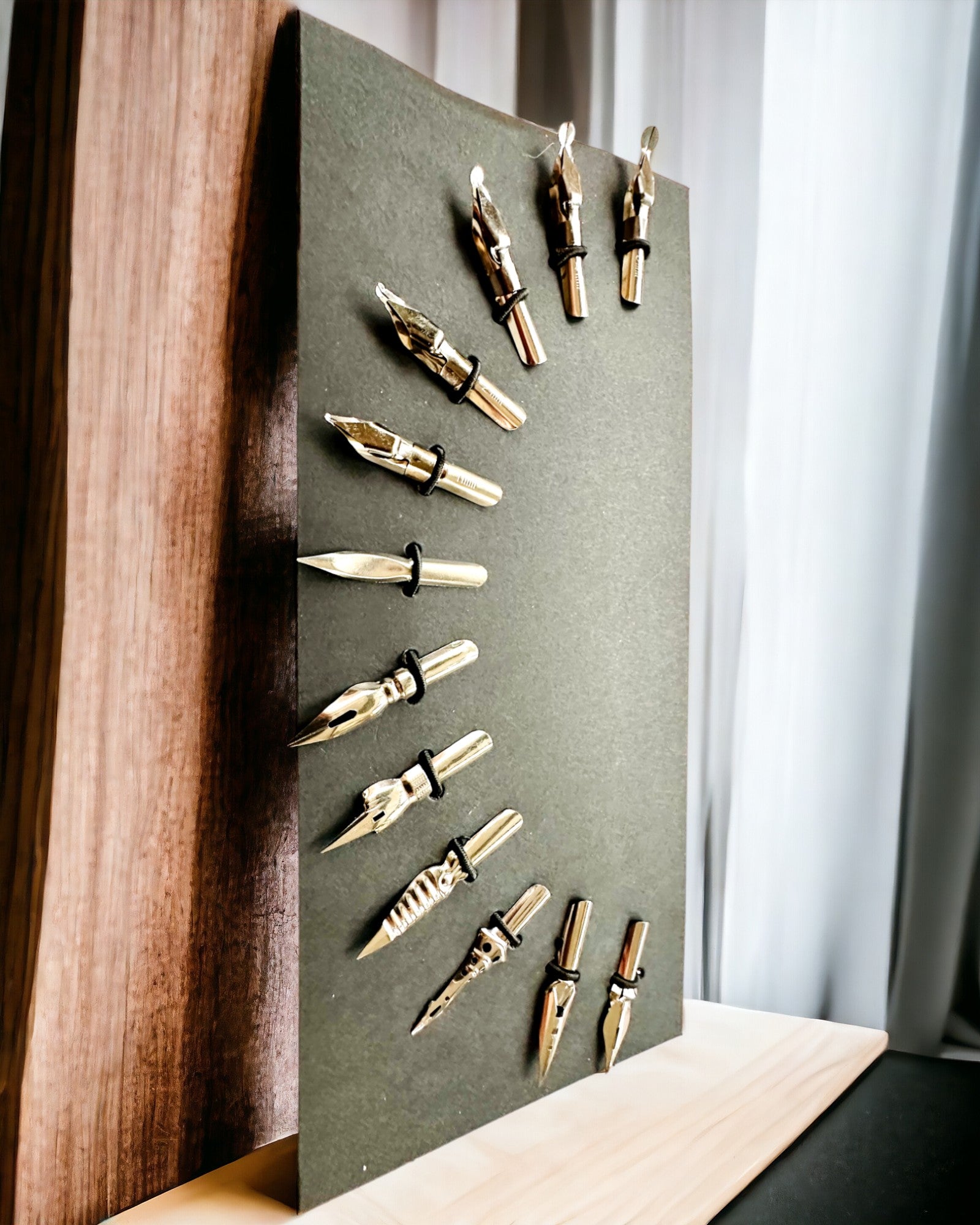 Eksklusivt Kalligrafisæt, dyppefyldepen og blæksæt, personliggørelse med gravering