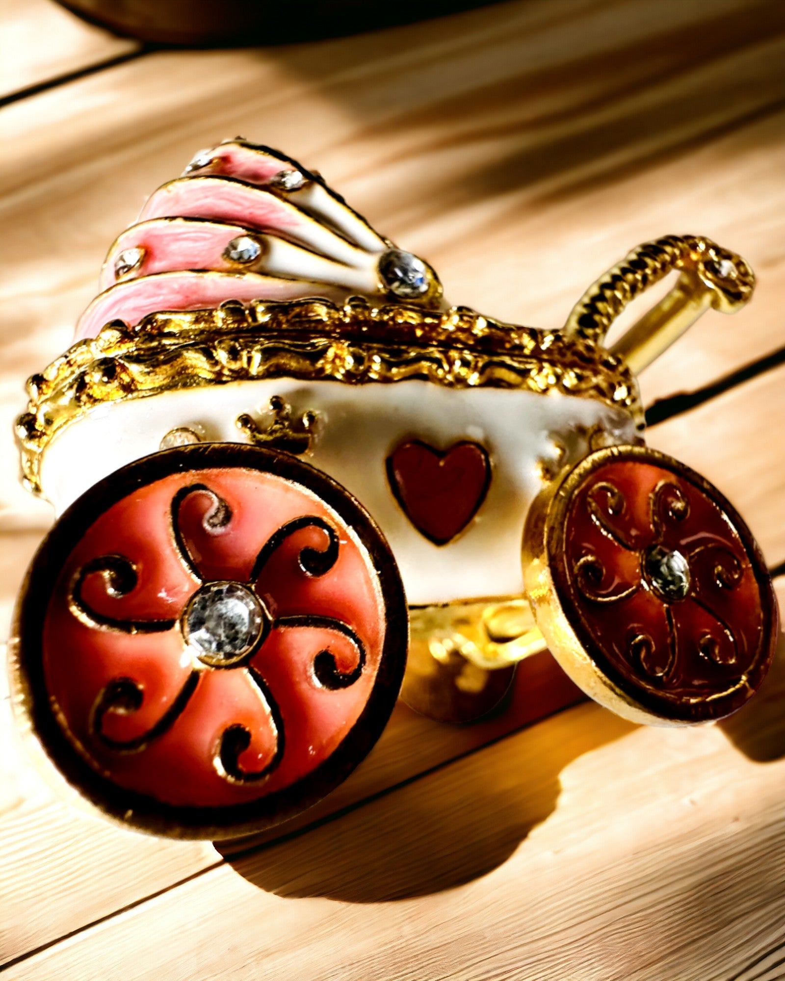 Lille Eventyrlig Smykkevogn, skatte - Kongelig Elegance, personalisering med gravering