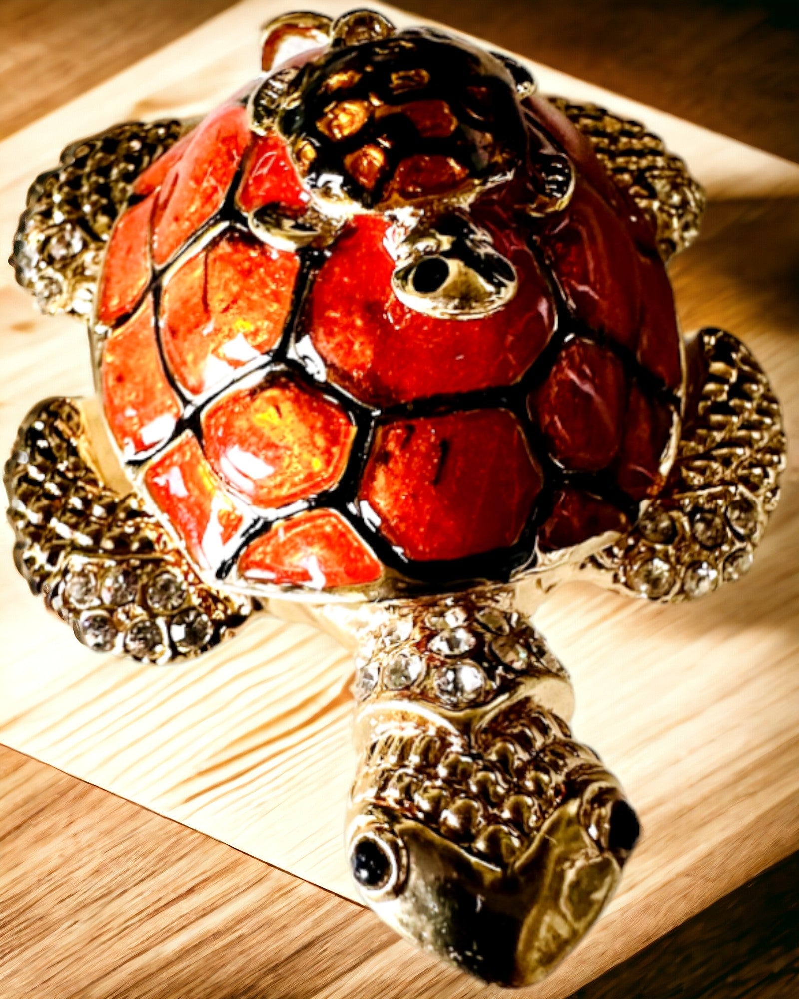 Skrin "Skildpaddefamilien" - farve orange, personliggørelse med gravering