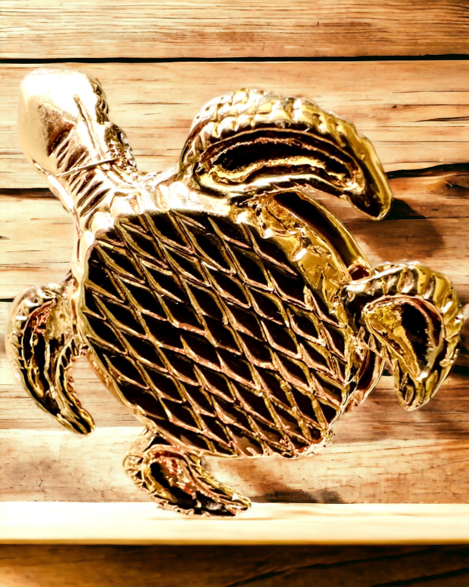 Skrin "Skildpaddefamilien" - farve grøn, personalisering med gravering