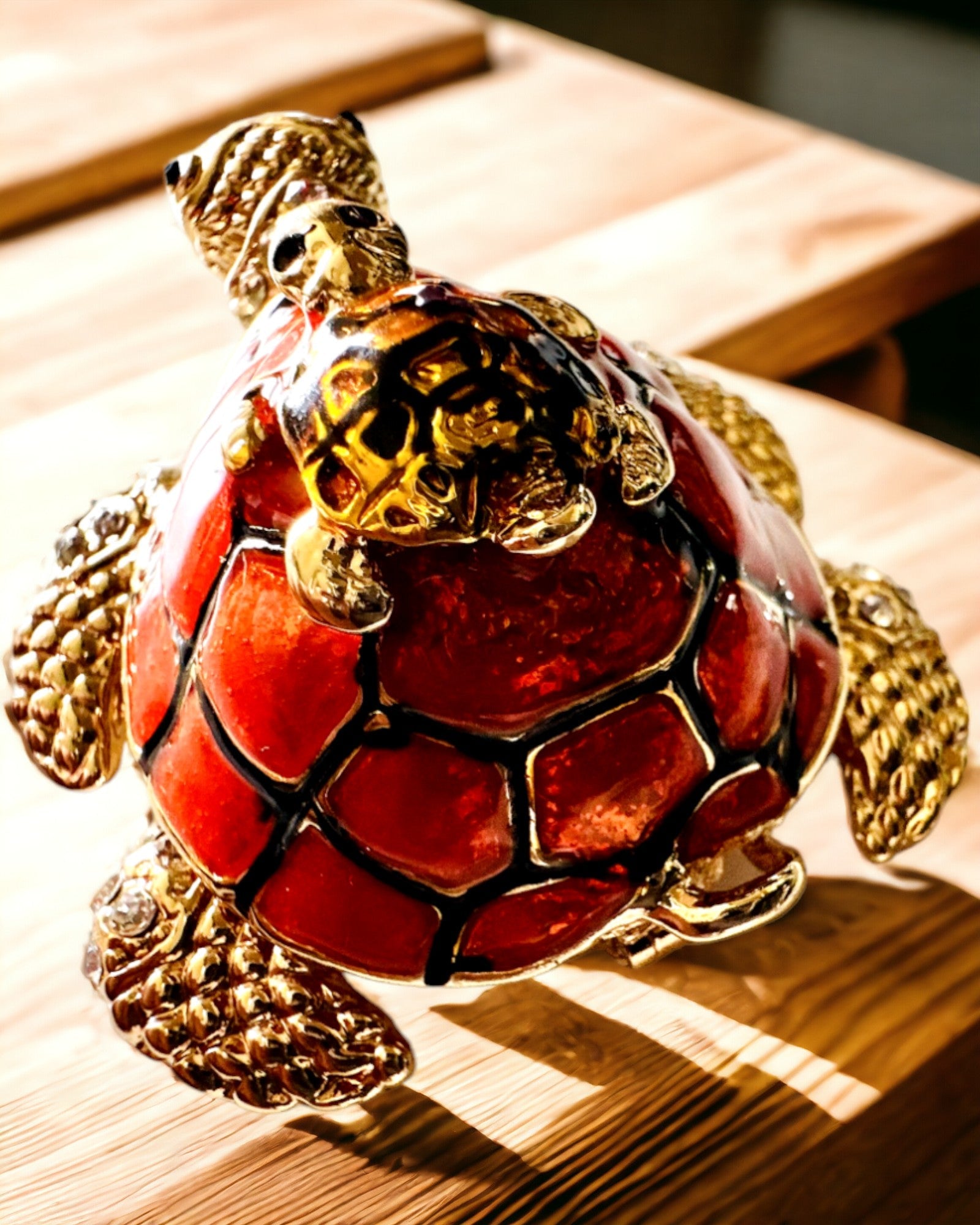 Skrin "Skildpaddefamilien" - farve orange, personliggørelse med gravering