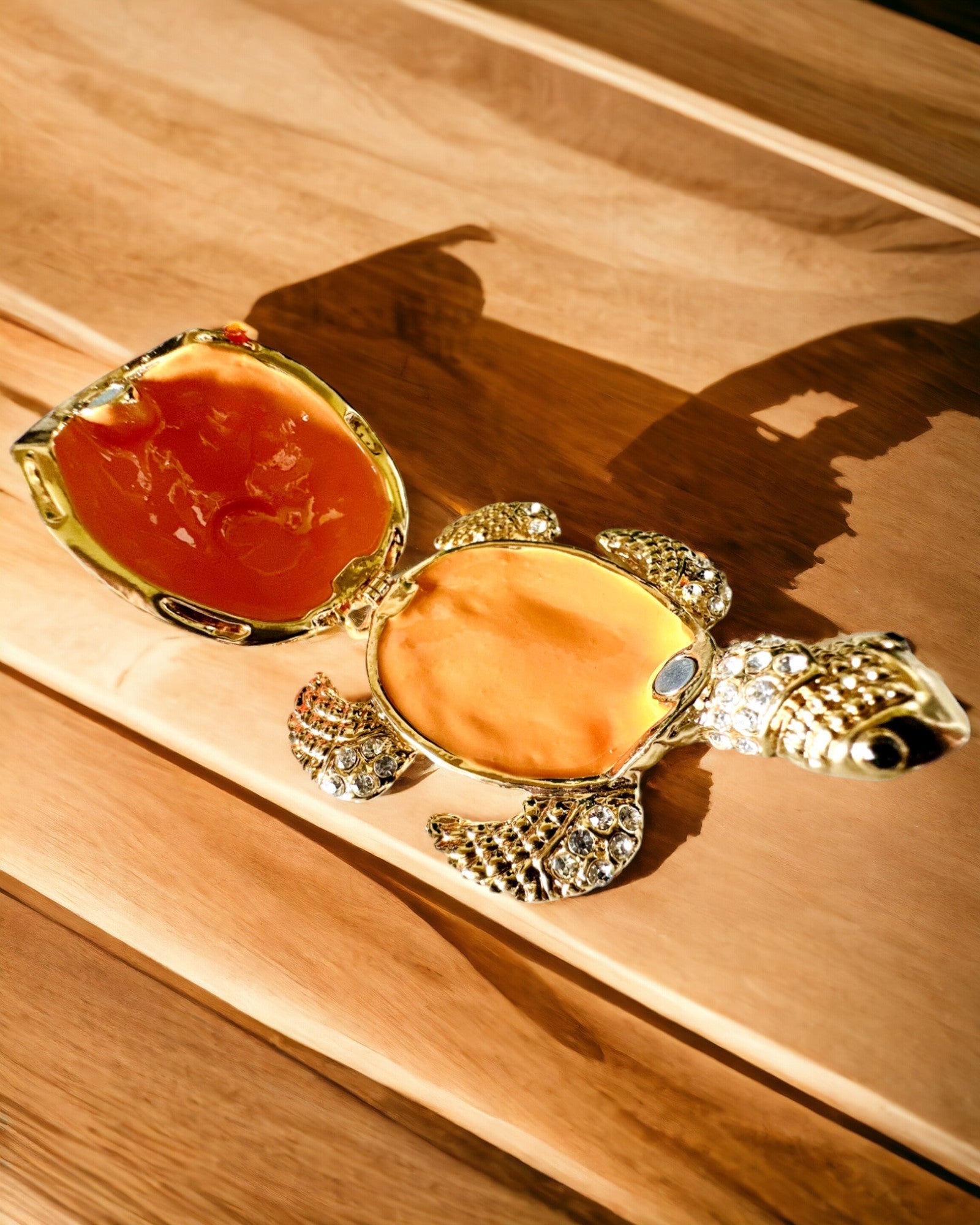 Skrin "Skildpaddefamilien" - farve orange, personliggørelse med gravering