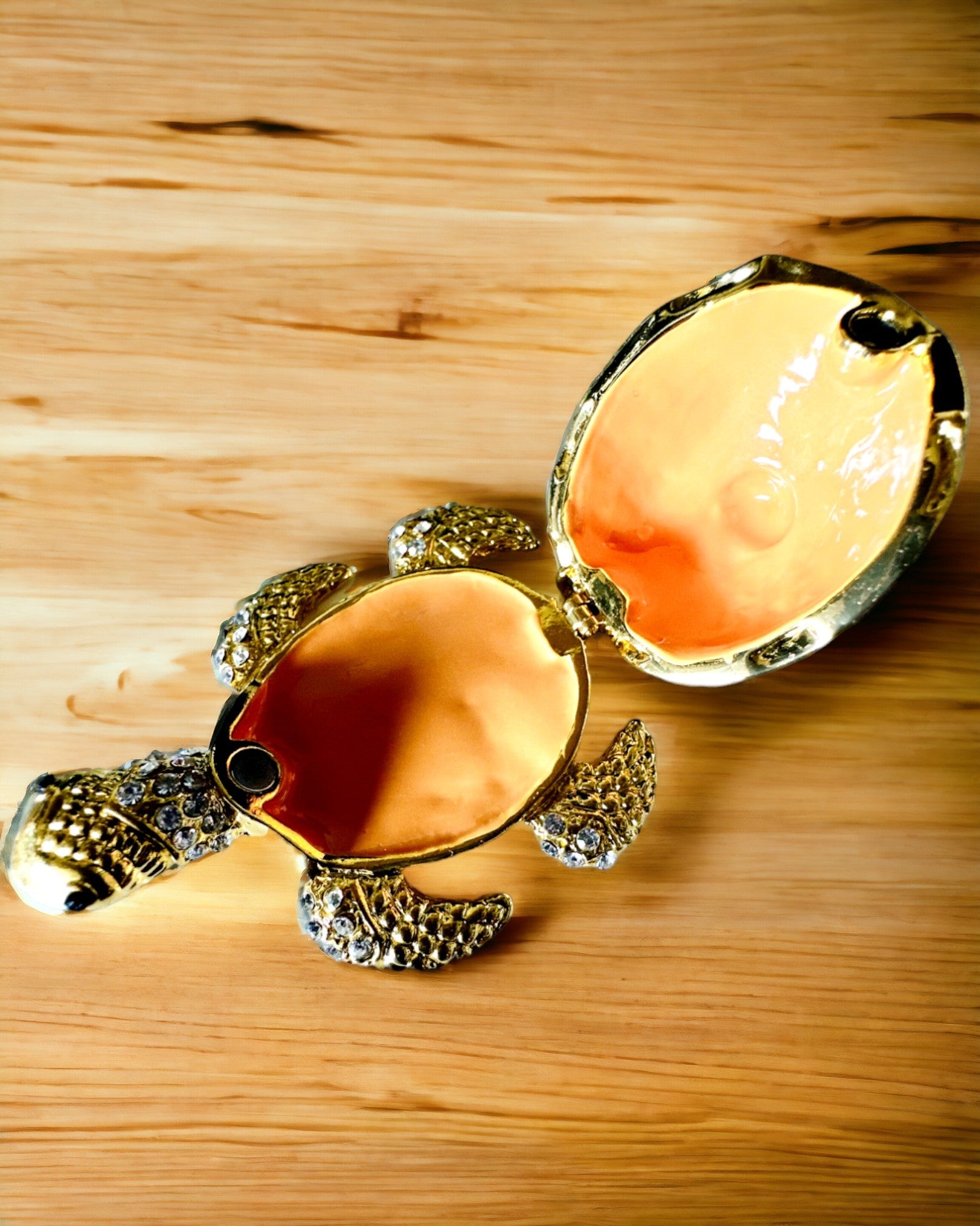 Skrin "Skildpaddefamilien" - farve orange, personliggørelse med gravering