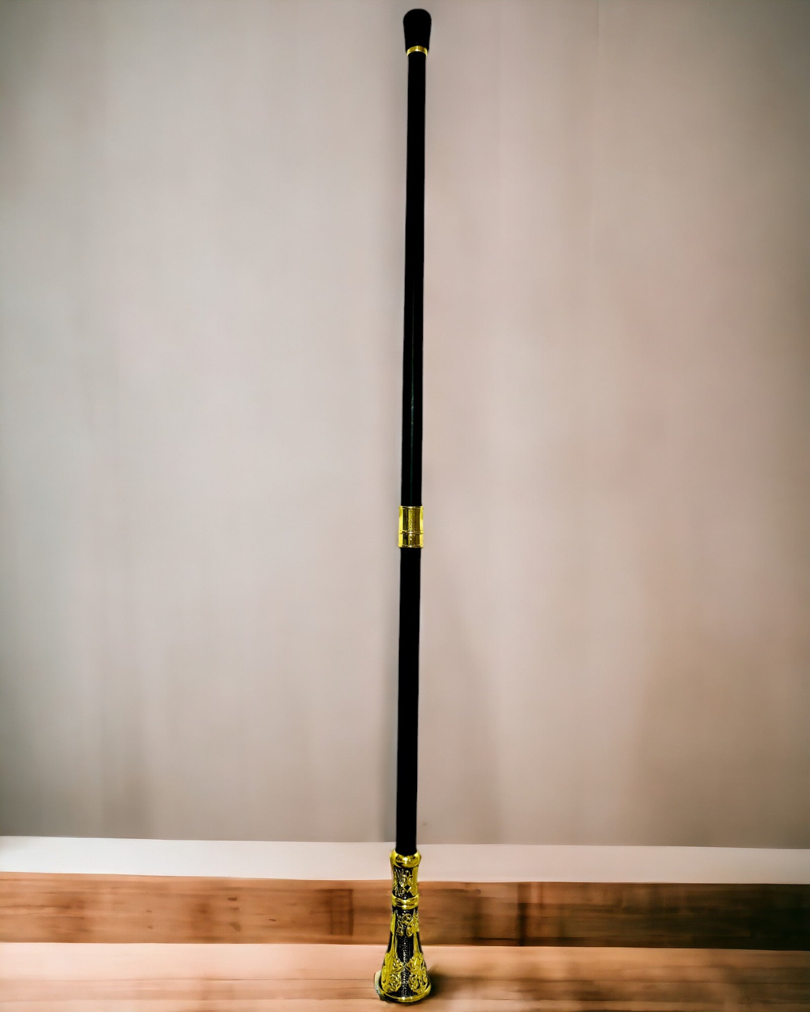 Luksuriøs Stok med Guldhåndtag i Blomsterform – Elegant og Moderne, 93 cm