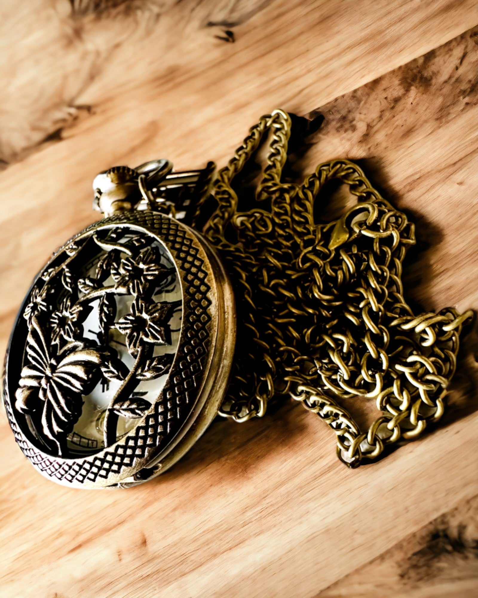 Lommeur "Butterfly Elegance" med mulighed for personlig gravering