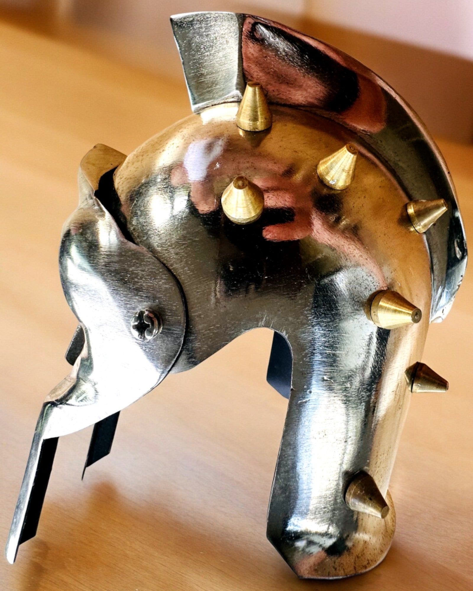 Gladiatorisk Riddermaske "Sparta" - mulighed for personliggørelse med gravering