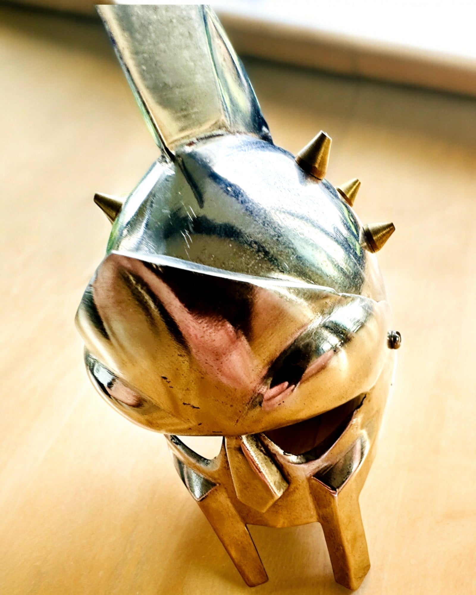 Gladiatorisk Riddermaske "Sparta" - mulighed for personliggørelse med gravering