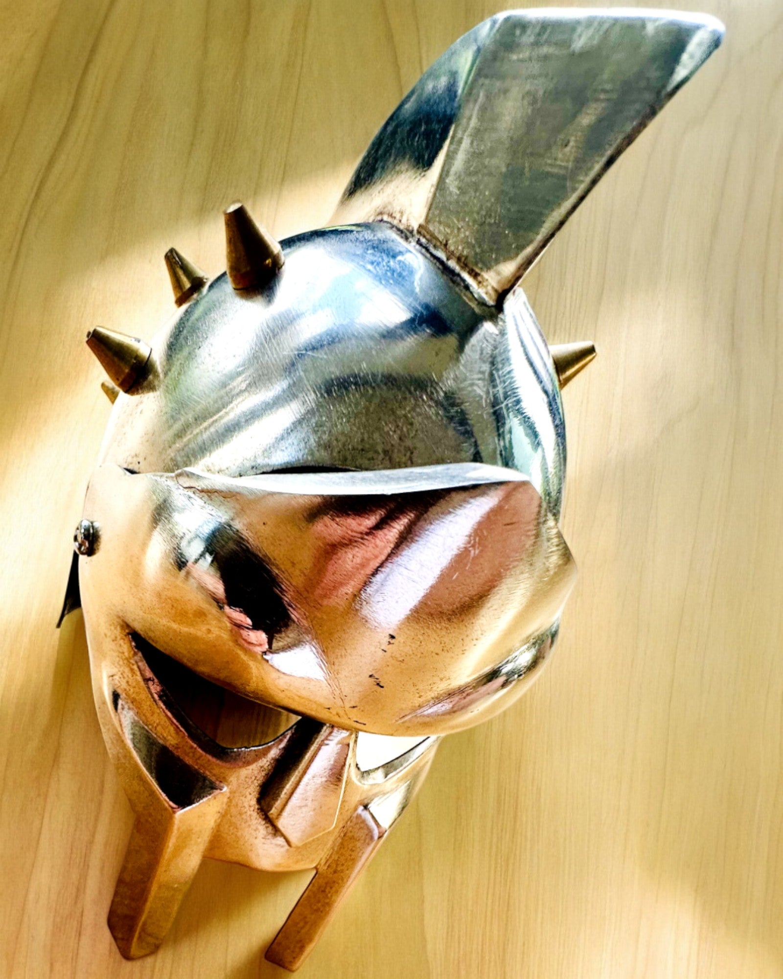 Gladiatorisk Riddermaske "Sparta" - mulighed for personliggørelse med gravering