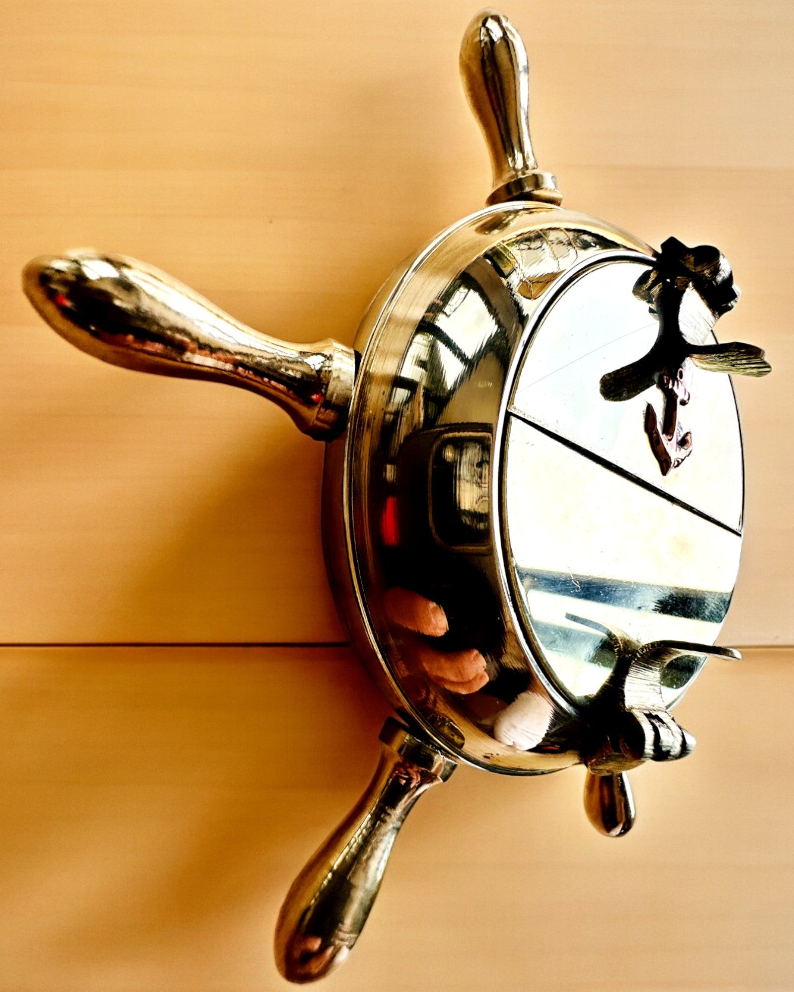 Messing Kaptajnsaskebæger - mulighed for personliggørelse med gravering, håndlavet