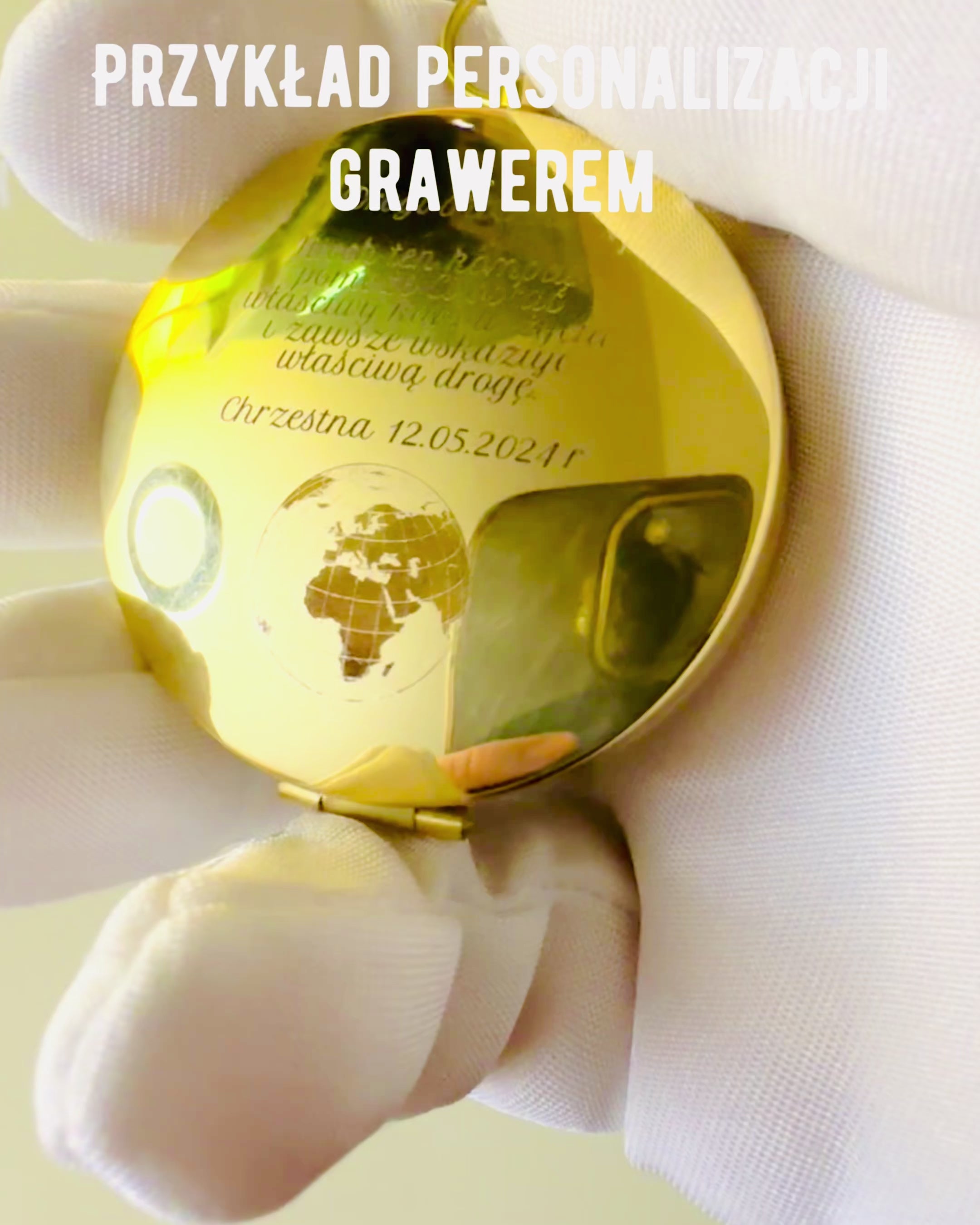 Vandtæt Messingkompas med Glødeffekt - Uundværlig til Vandreture og Camping, personliggørelse med gravering