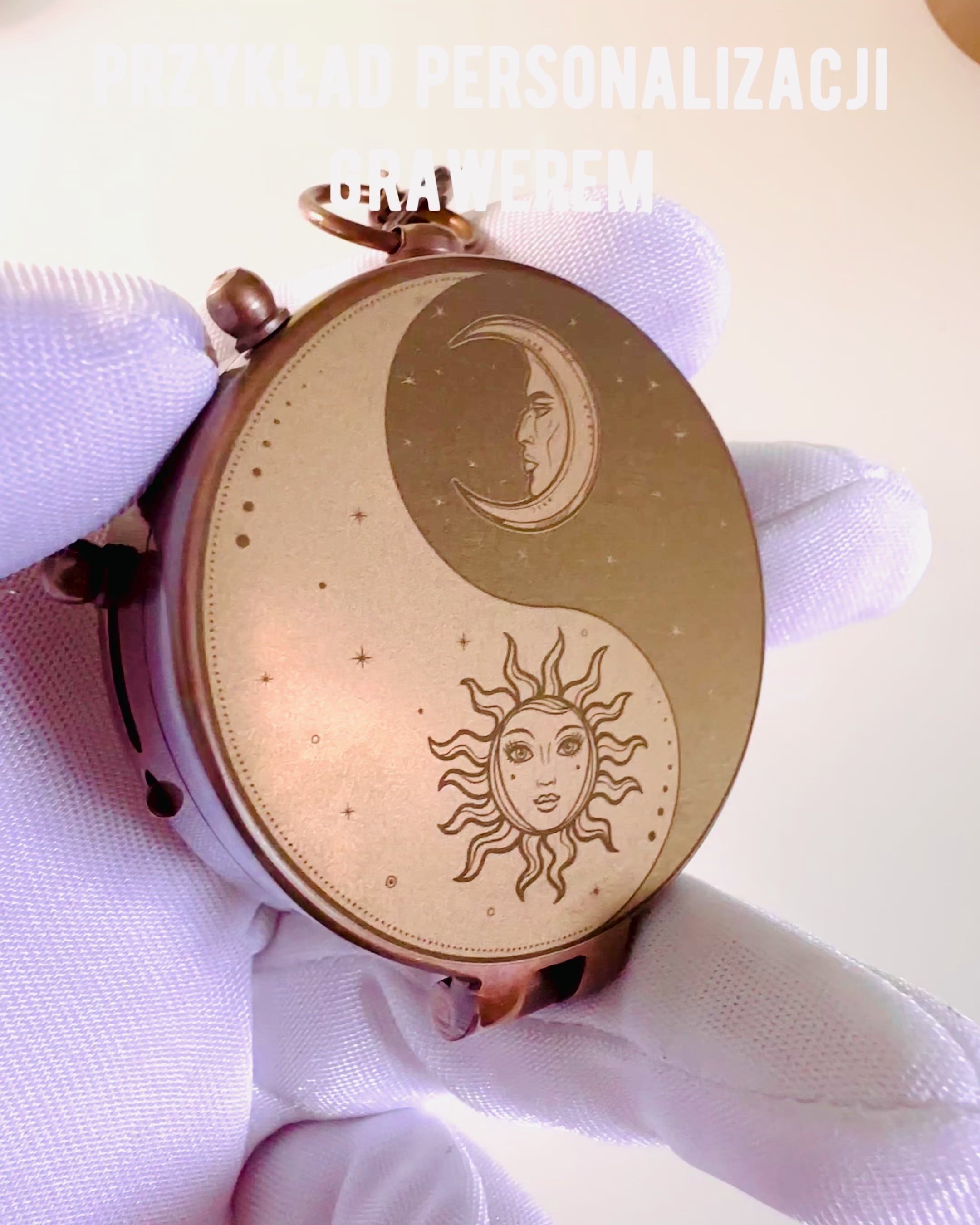 Kompas Indyjski Odysseus – Retro Explorer Perle - mulighed for gravering