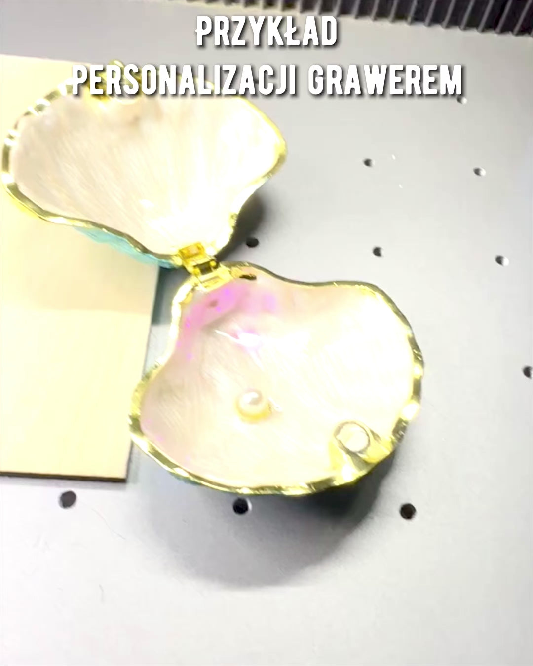 Skarbiec Wspomnień Muszelka - Smykkeskrin med mulighed for personlig gravering, gave