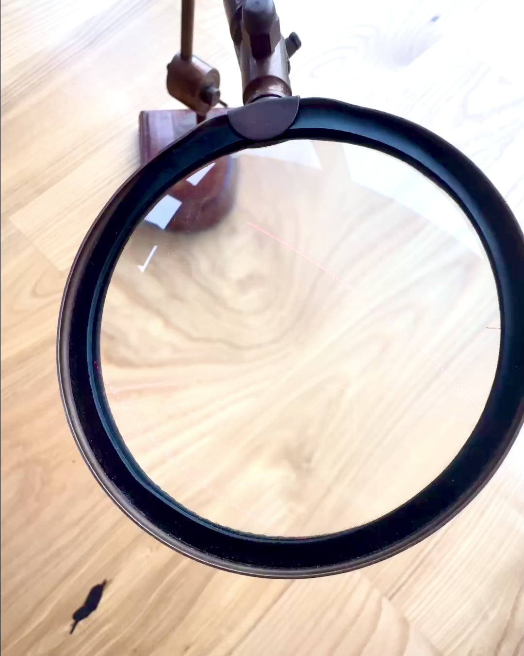 Håndværkslup "Royal Magnifier" med stativ og justerbar holder - mulighed for personlig gravering som gave