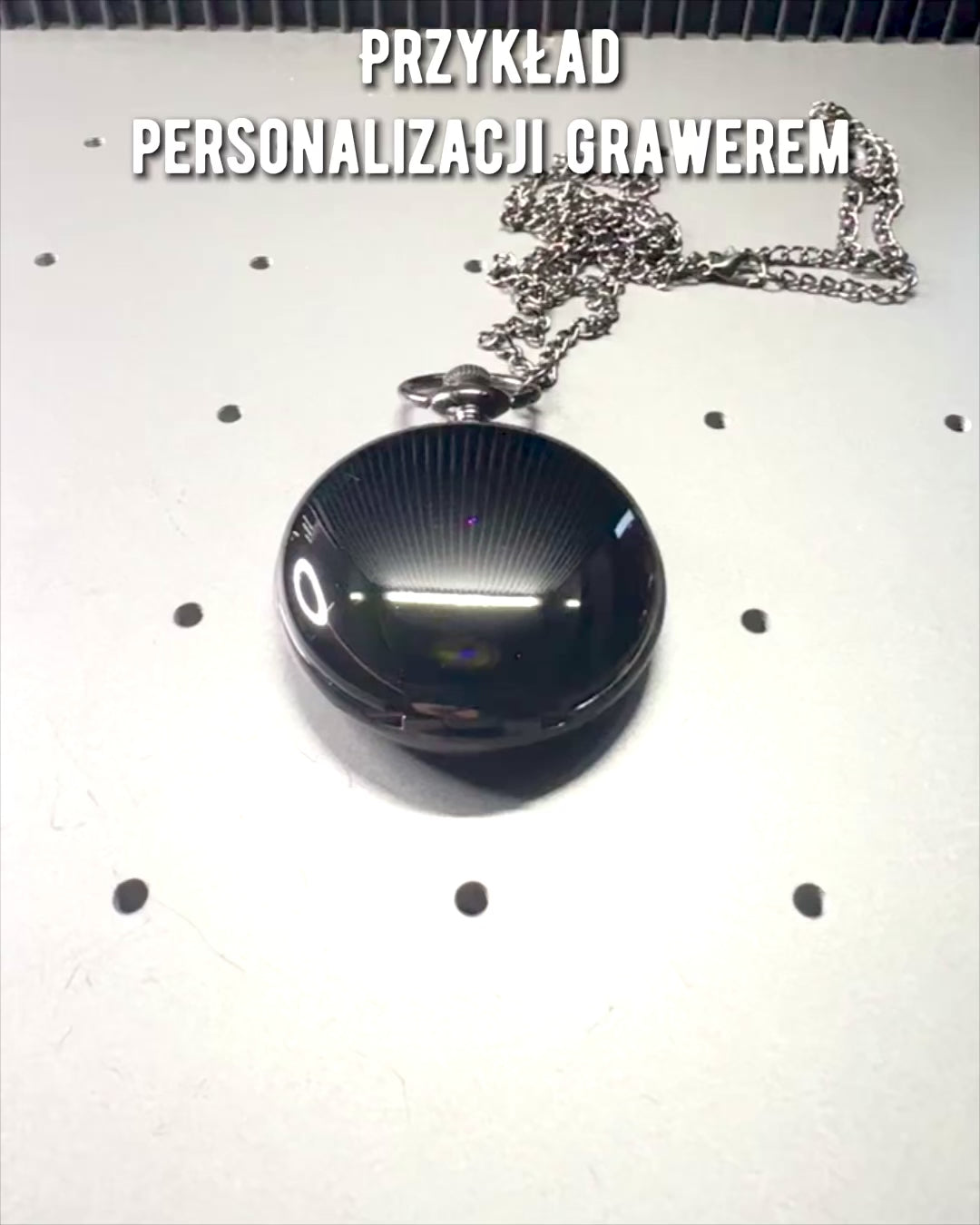 Lommeur-stil kompas "Navigator" - Mørk metal farve