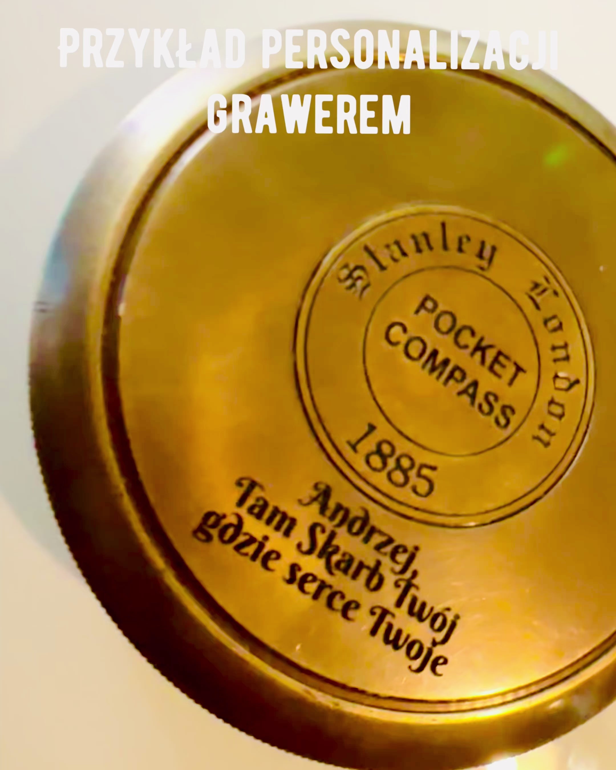 Sejlkompas "Stanley Marine London" med mulighed for personalisering, 2 varianter at vælge imellem