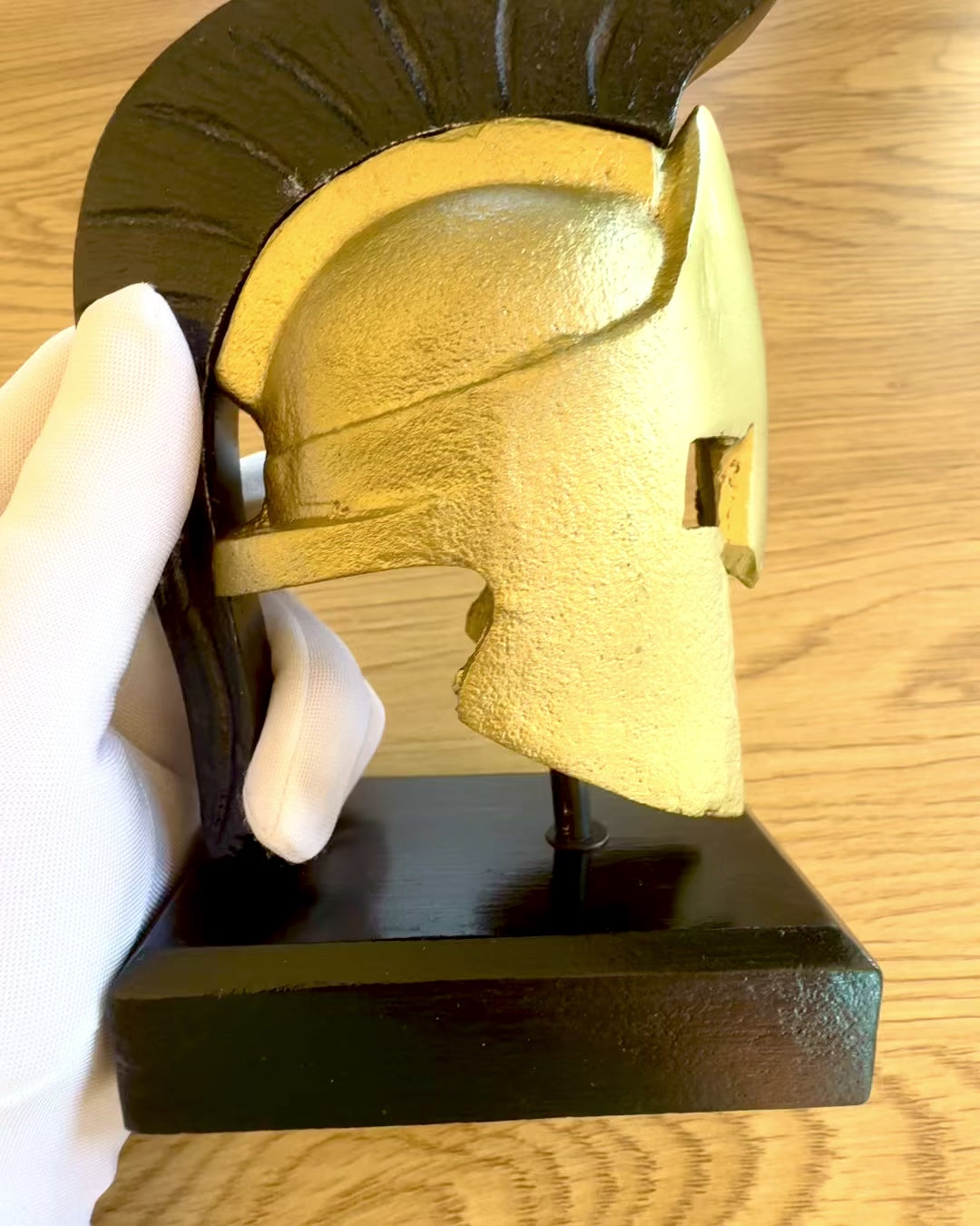 Spartan Premium hjelm – håndlavet dekorativ skulptur, mulighed for tilpasning med gravering som gave