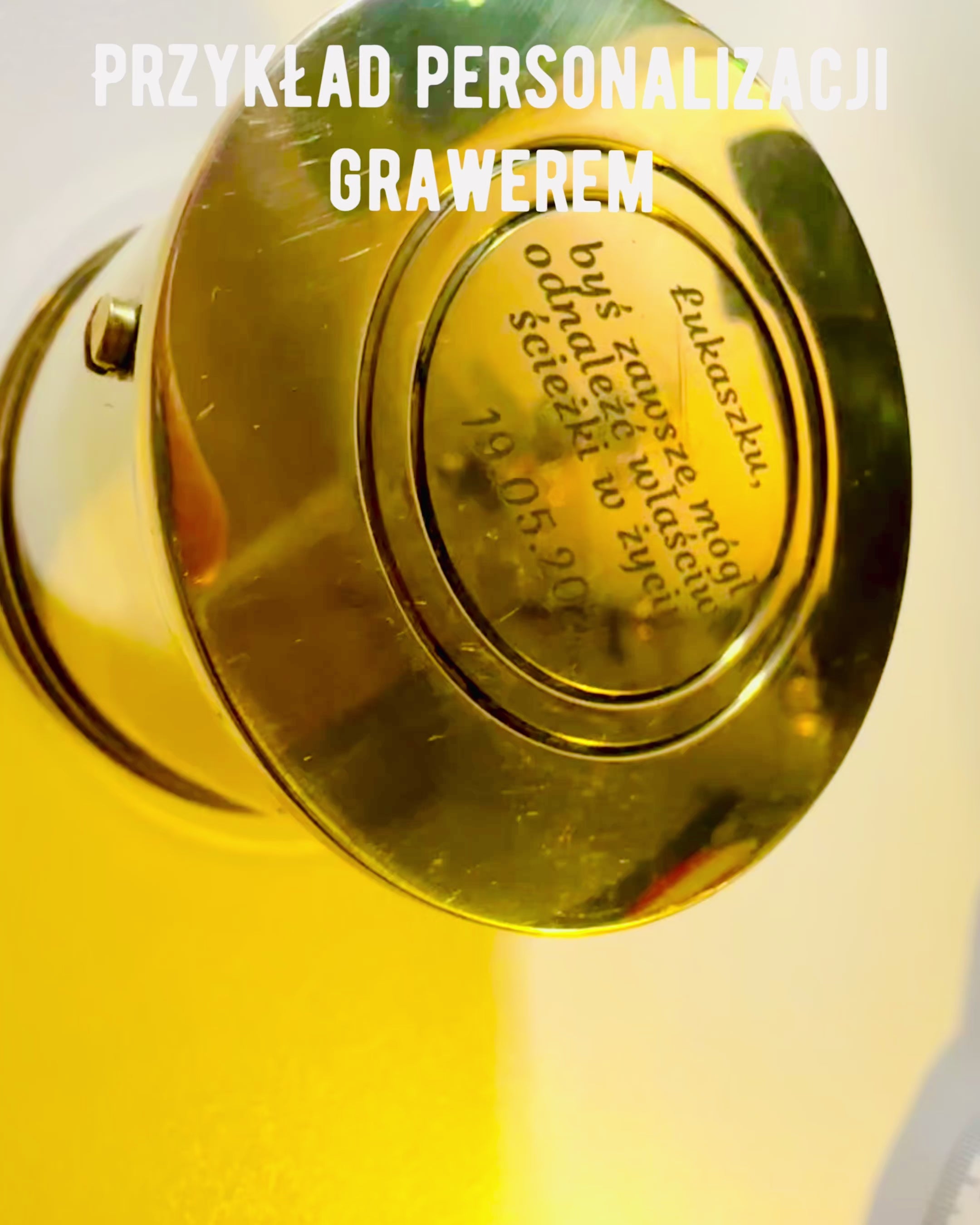 Rejsekompas "Bęben Wschód Słońca" – med mulighed for personlig gravering