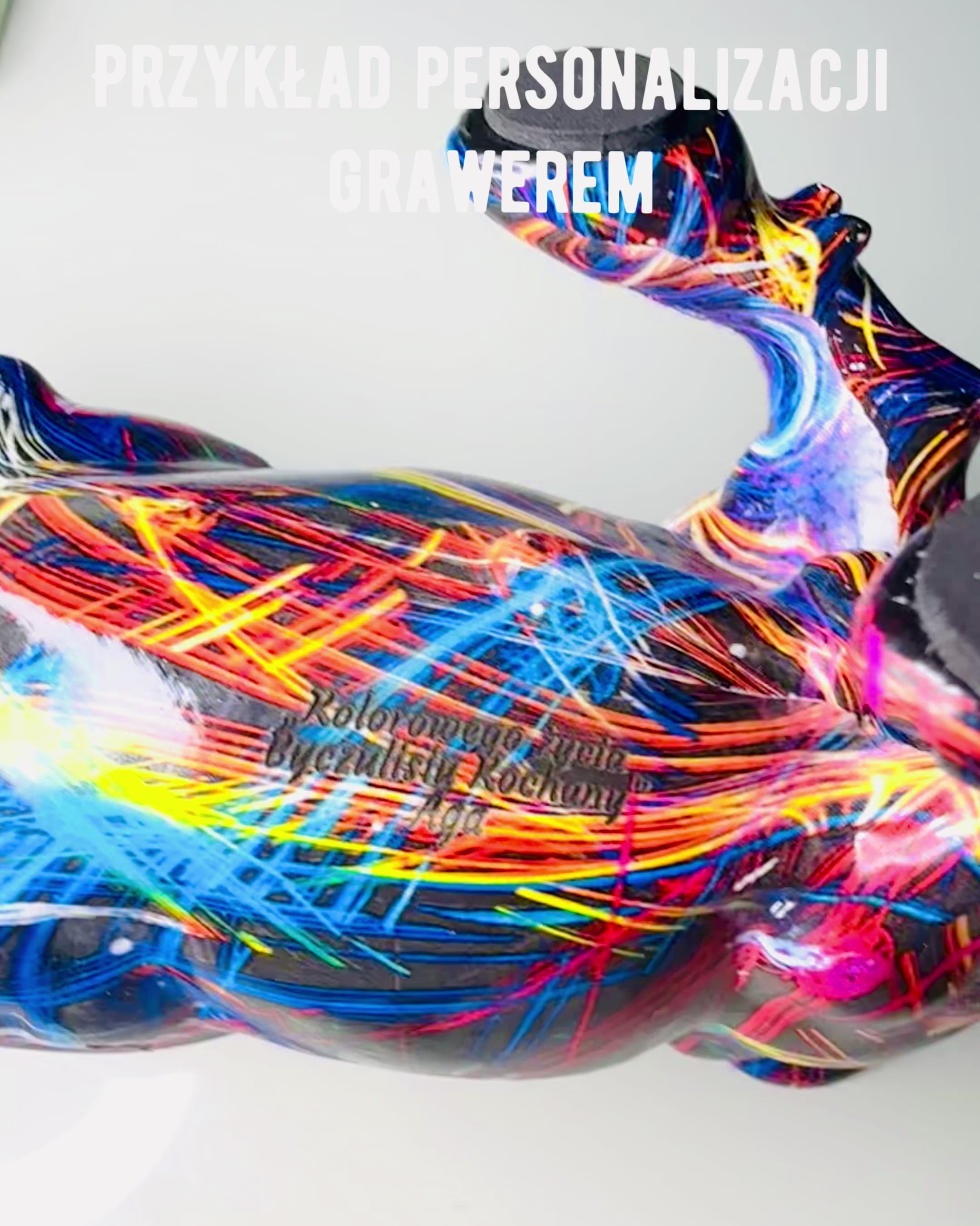 Dekorativ Skulptur Tyr "BullArt" – Unik Kunst med Mulighed for Gravering - 4 farvevarianter, til personlig gave