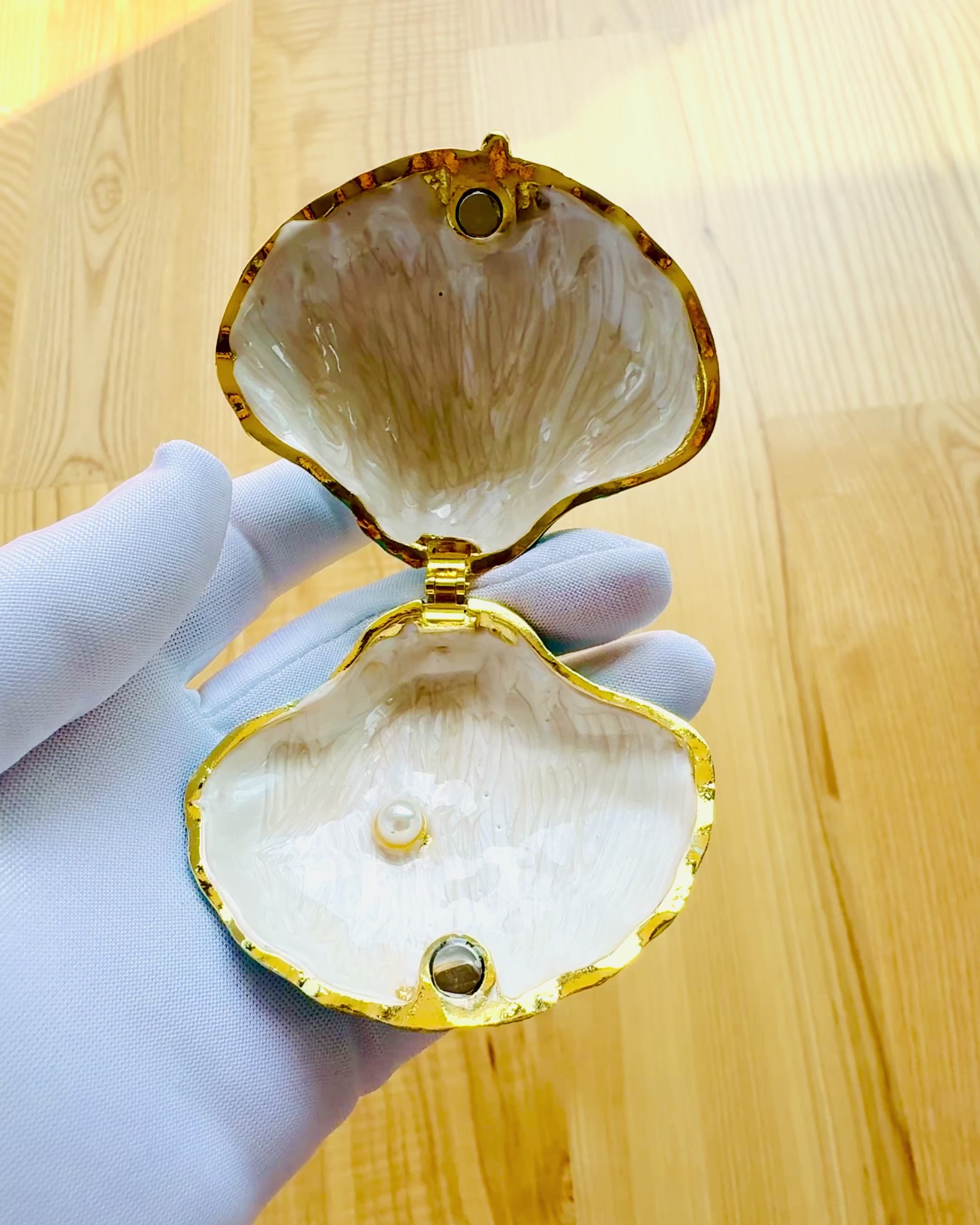 Skarbiec Wspomnień Muszelka - Smykkeskrin med mulighed for personlig gravering, gave