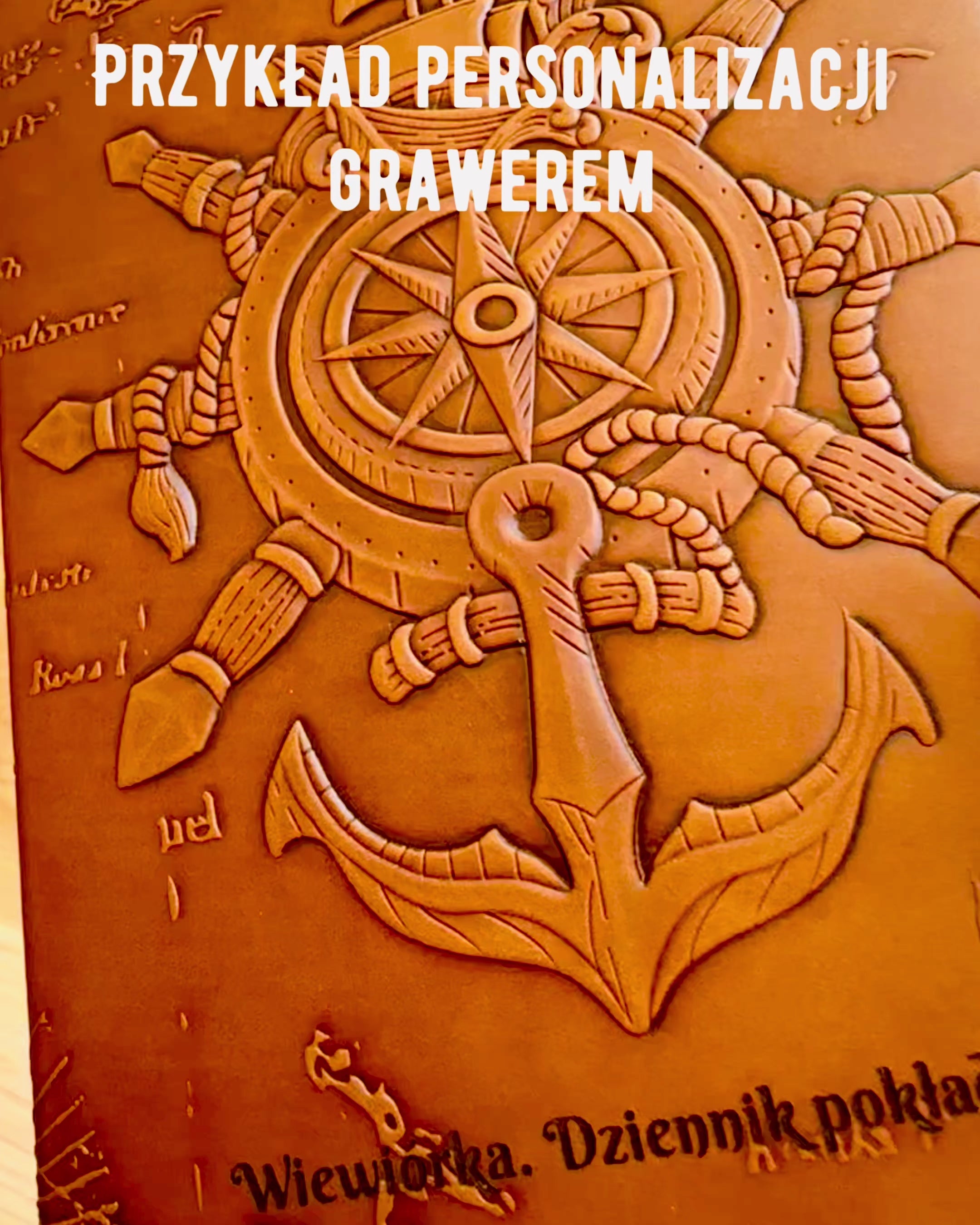 Notebooks med nautisk tema "Nautica" med mulighed for personlig gravering, som gave